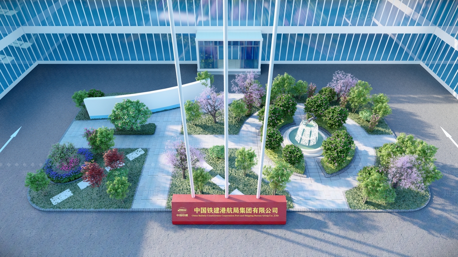 现代产业园办公楼SU模型下载【ID:1203148774】