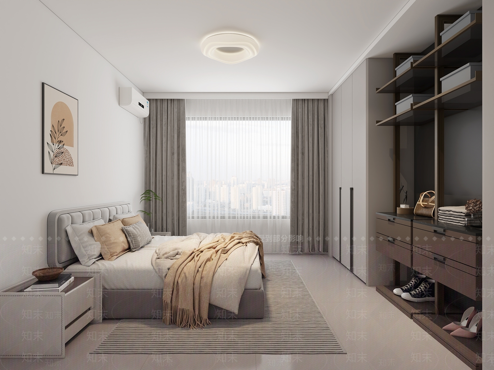 现代家居卧室3D模型下载【ID:1202634477】