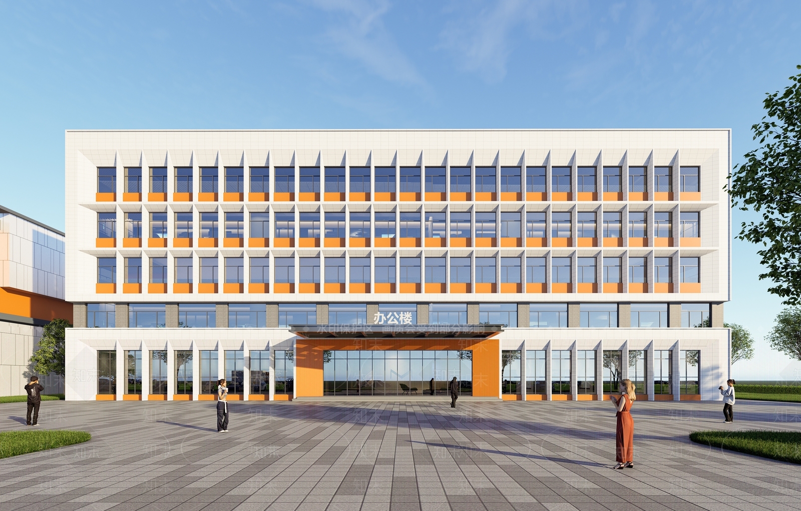 现代办公楼SU模型下载【ID:1202633942】