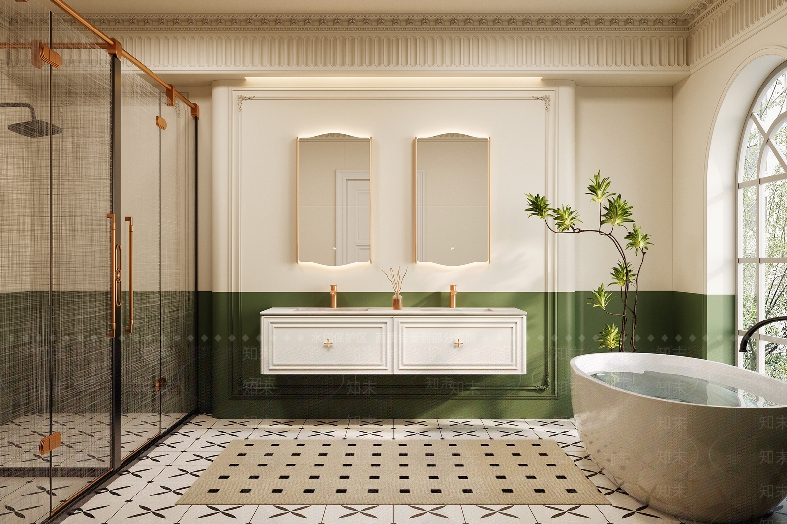 浴室柜3D模型下载【ID:1202634039】