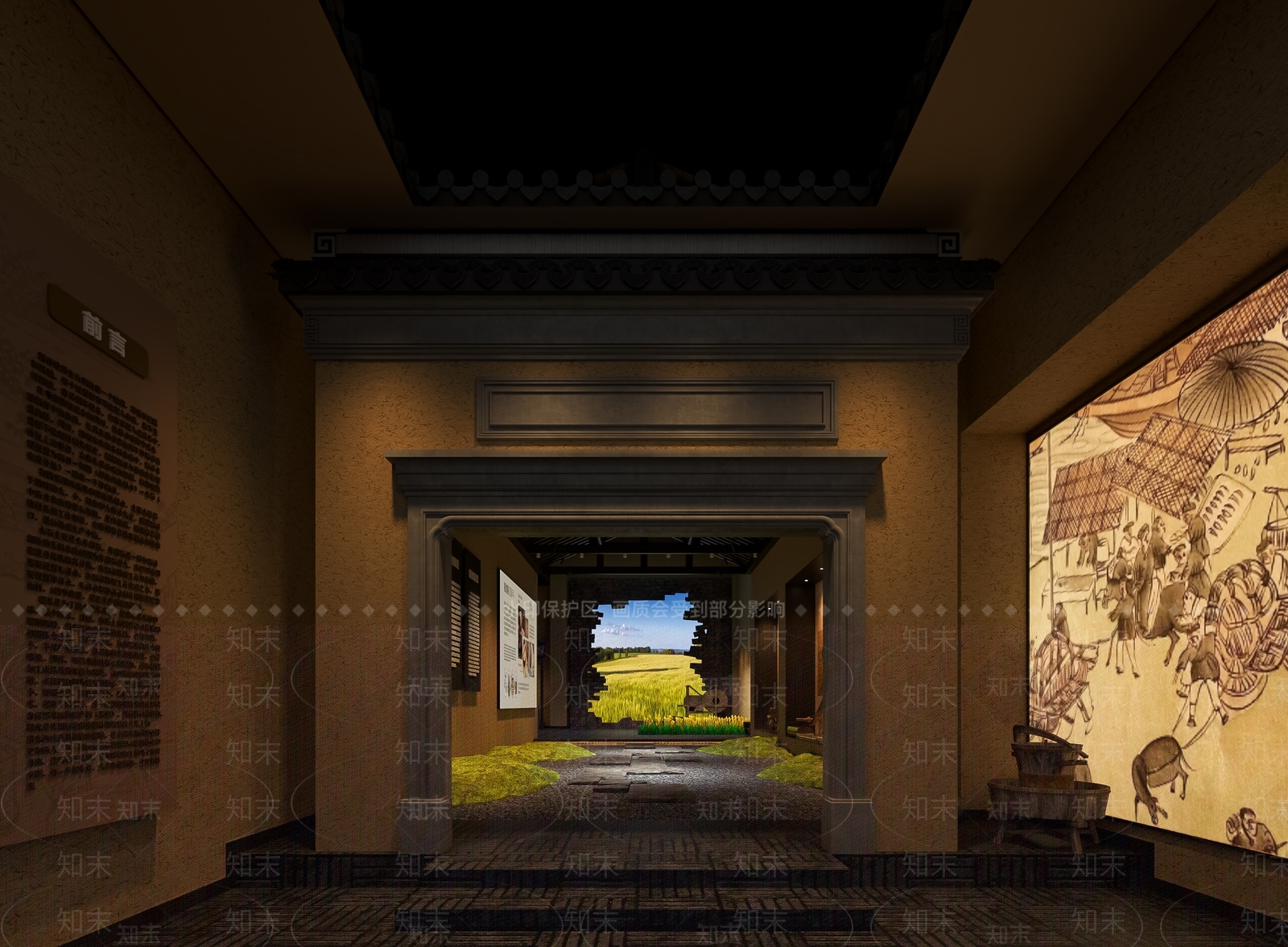 中式博物馆3D模型下载【ID:1202635389】