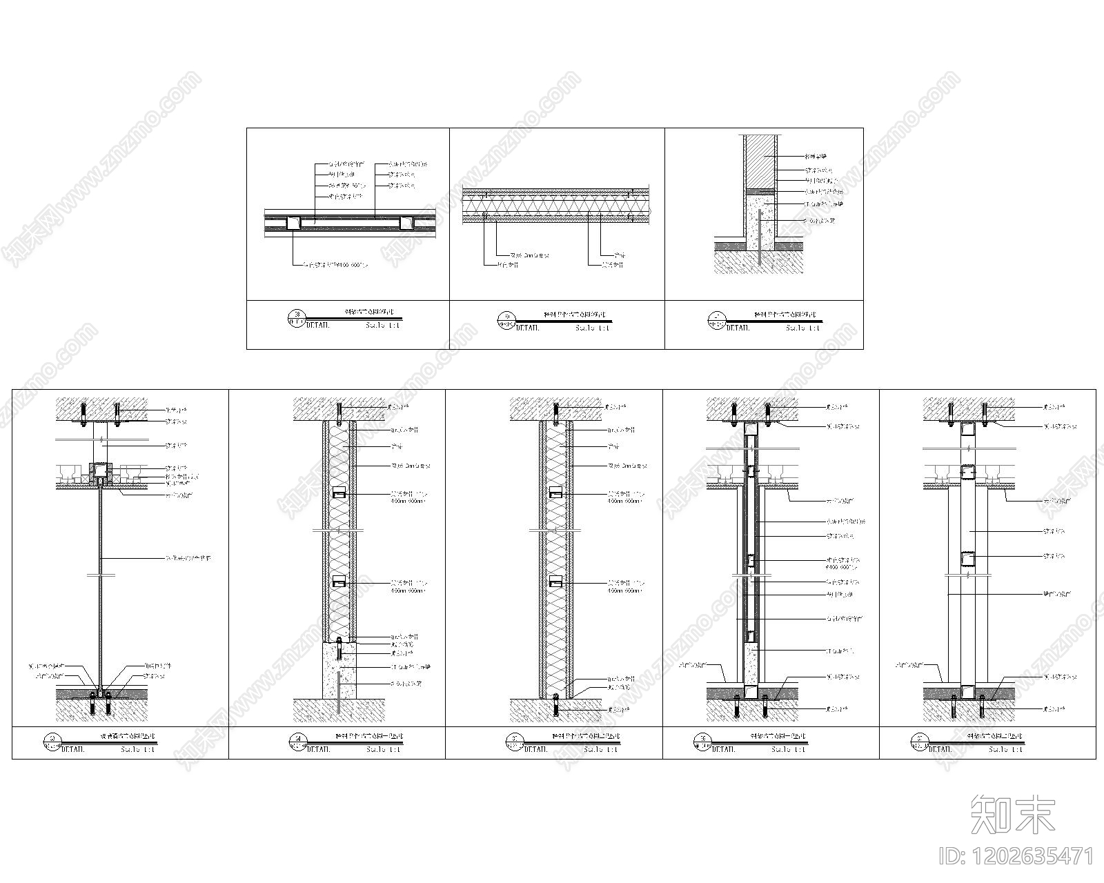 墙面节点施工图下载【ID:1202635471】