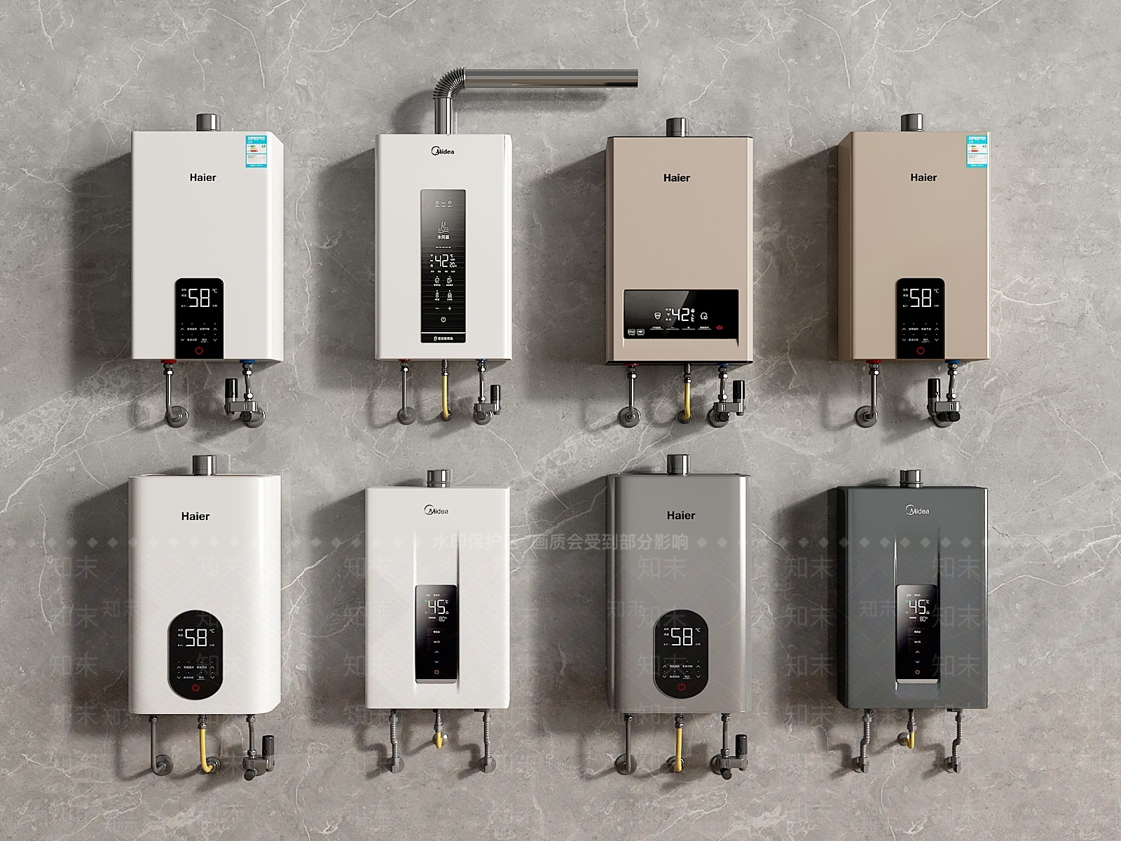 热水器3D模型下载【ID:1202641487】