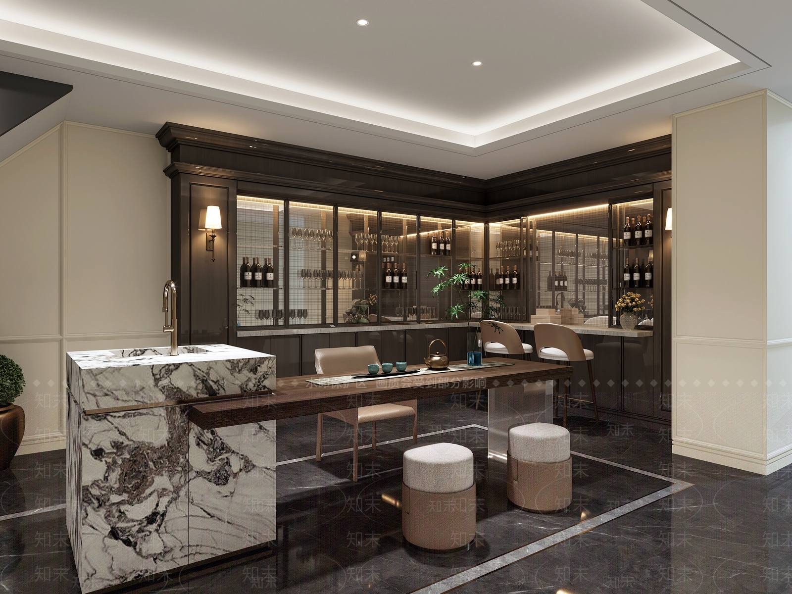 复古北欧酒窖3D模型下载【ID:1202650468】
