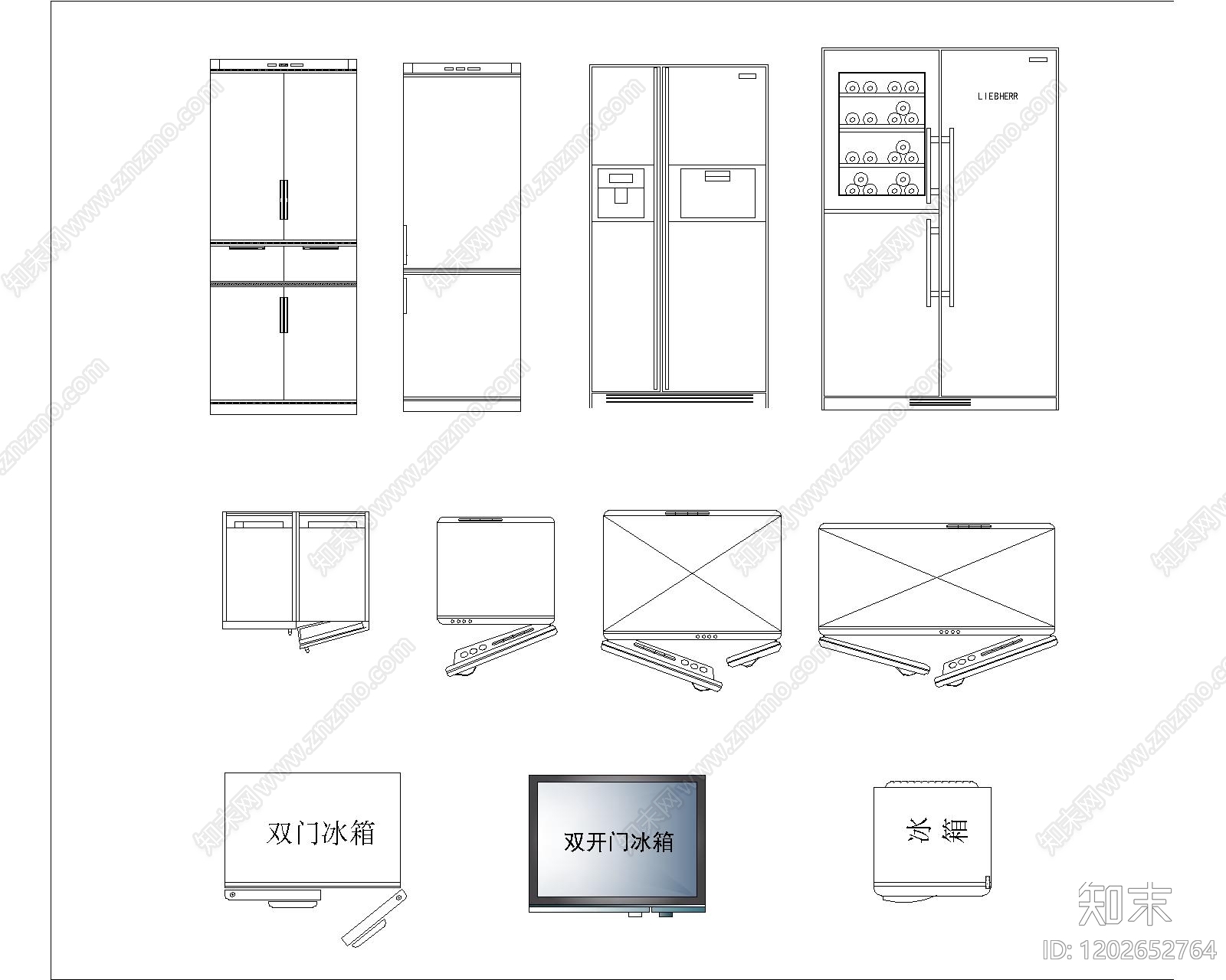 现代极简电器施工图下载【ID:1202652764】