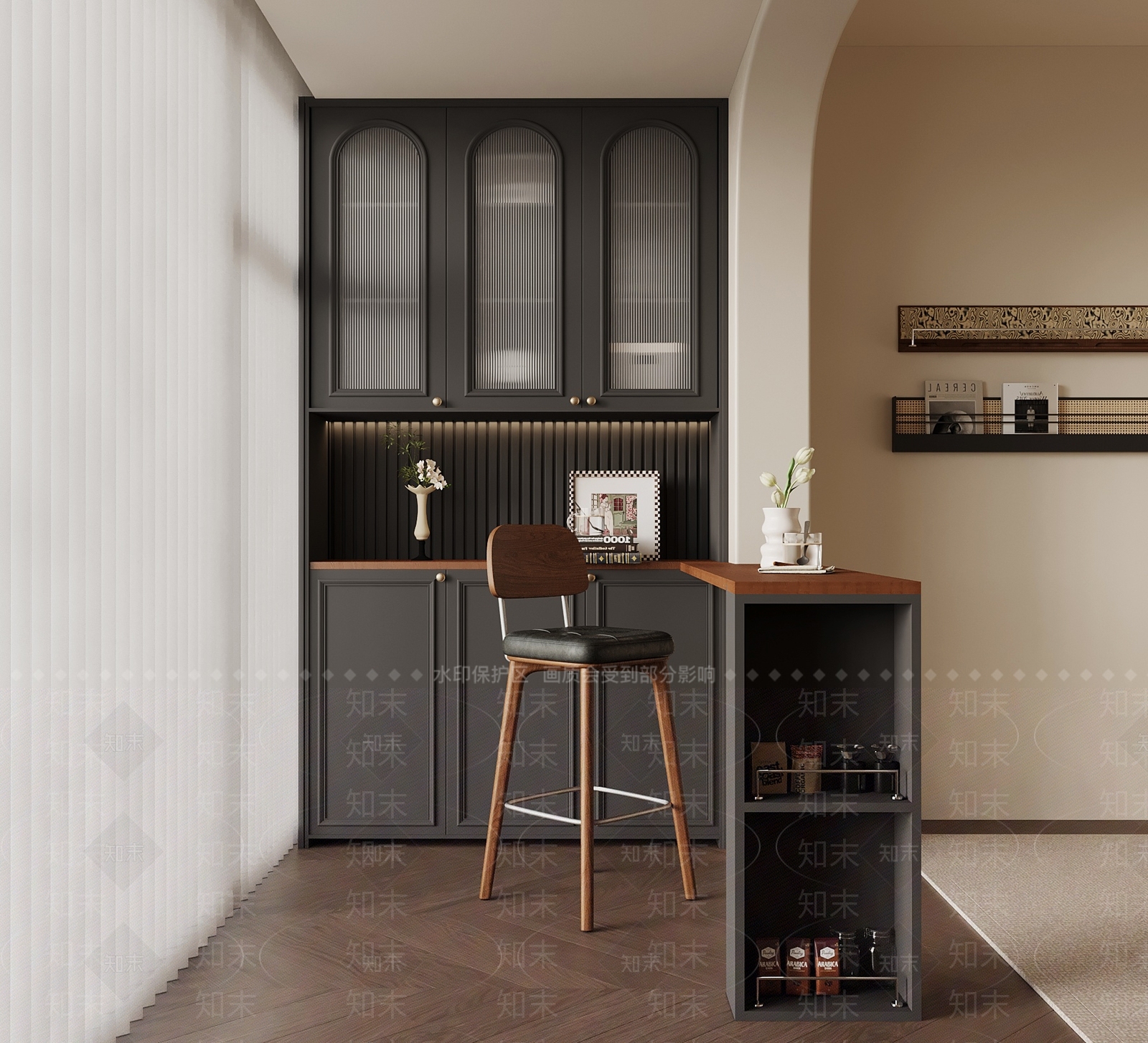 法式吧台3D模型下载【ID:1202655192】