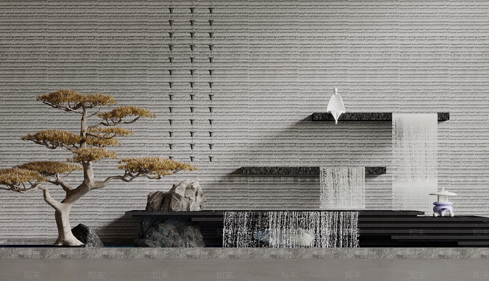 新中式其他景观小品SU模型下载【ID:1202655738】