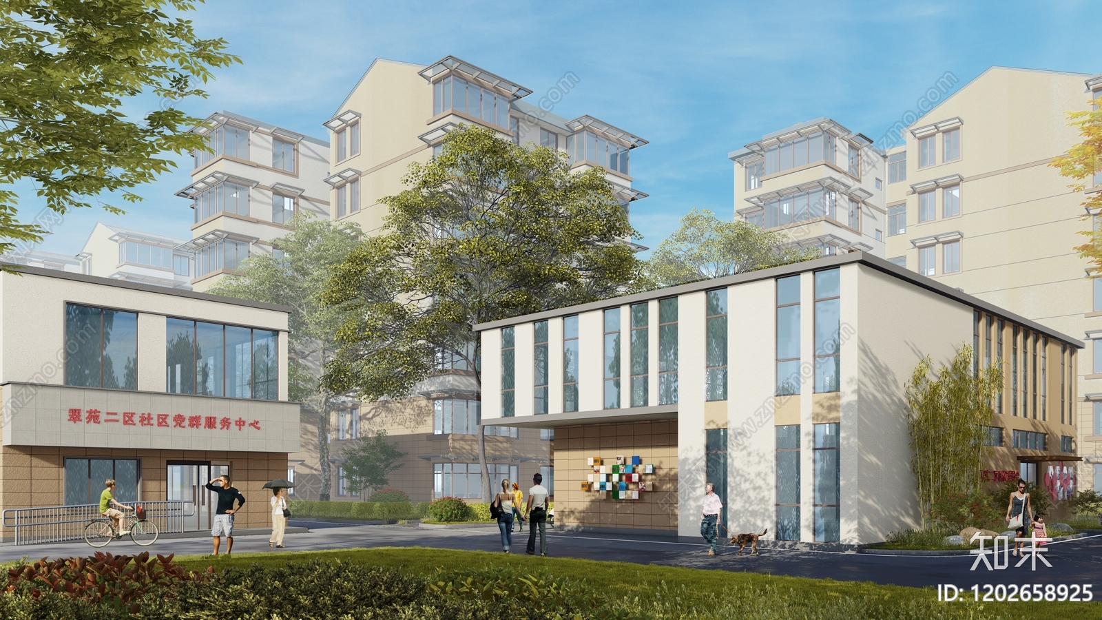 现代公建项目效果图下载【ID:1202658925】