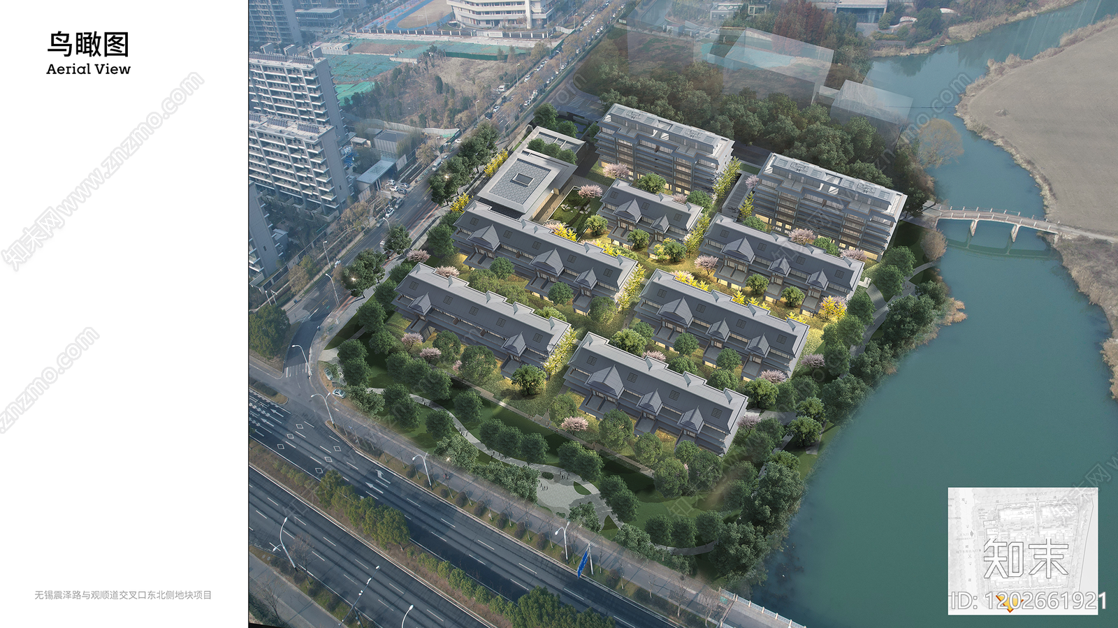 现代新中式别墅建筑下载【ID:1202661921】