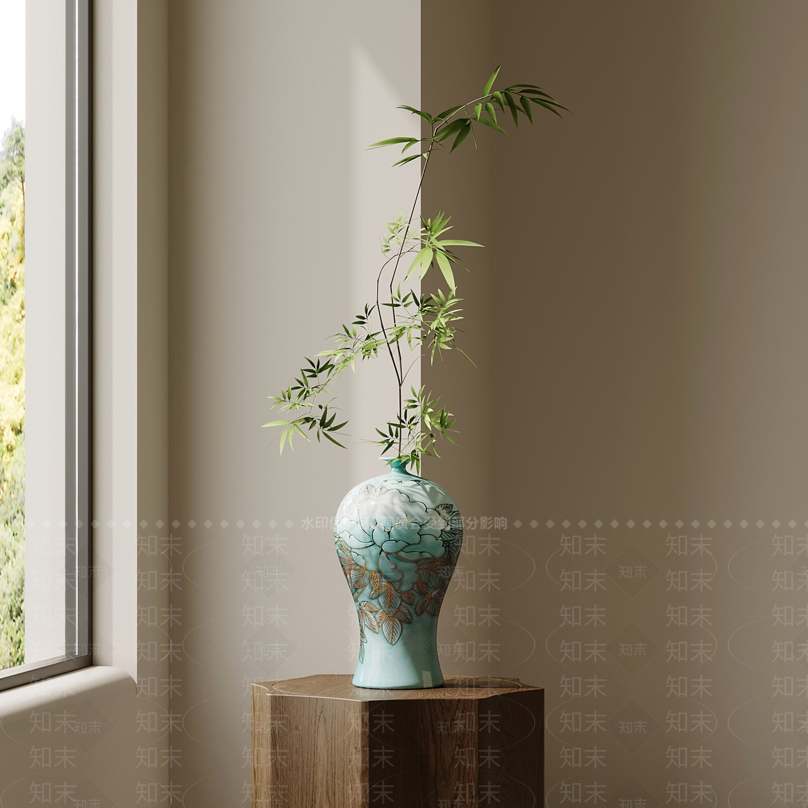 新中式花瓶3D模型下载【ID:1202663168】