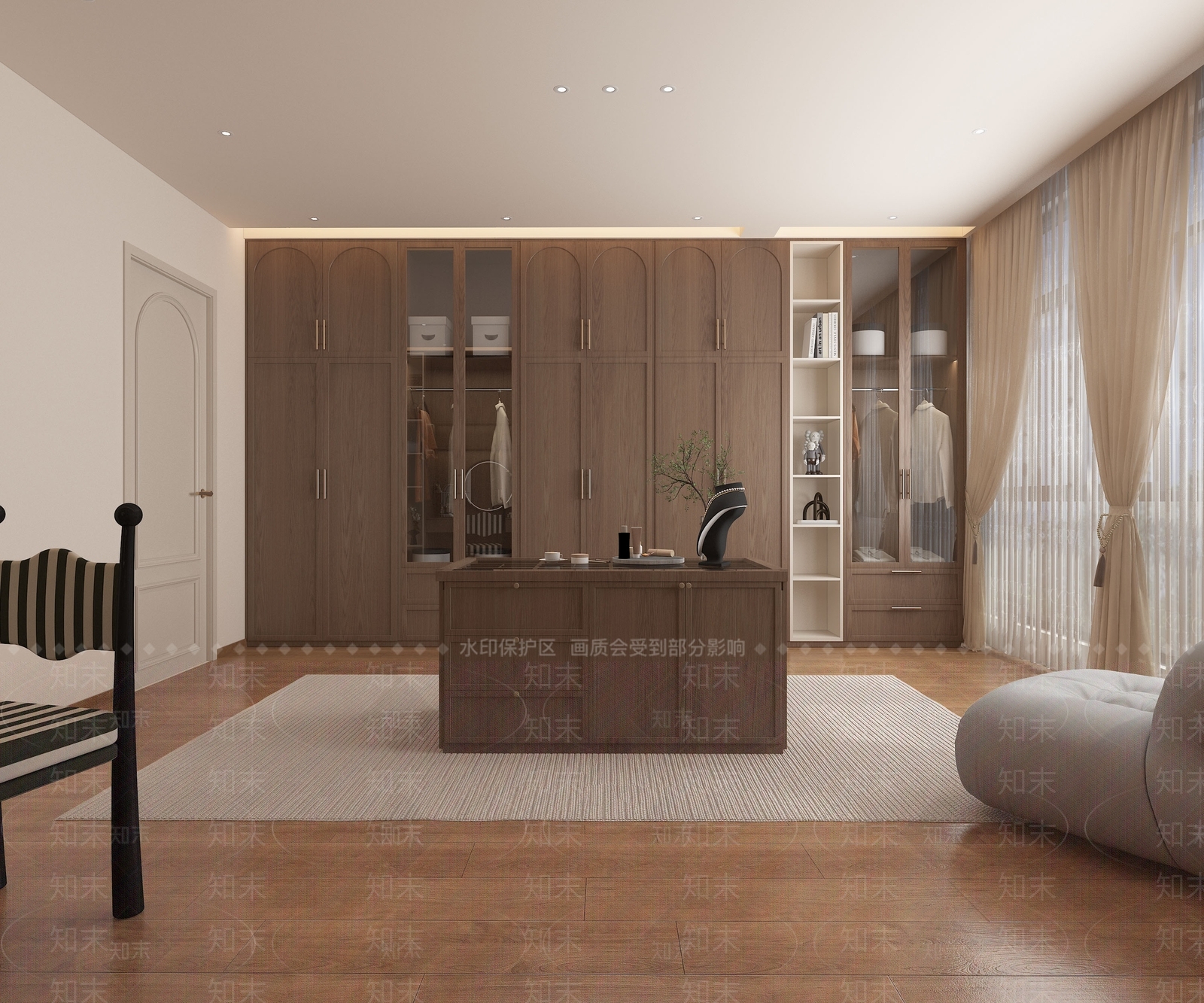 法式中古衣帽间3D模型下载【ID:1202667262】