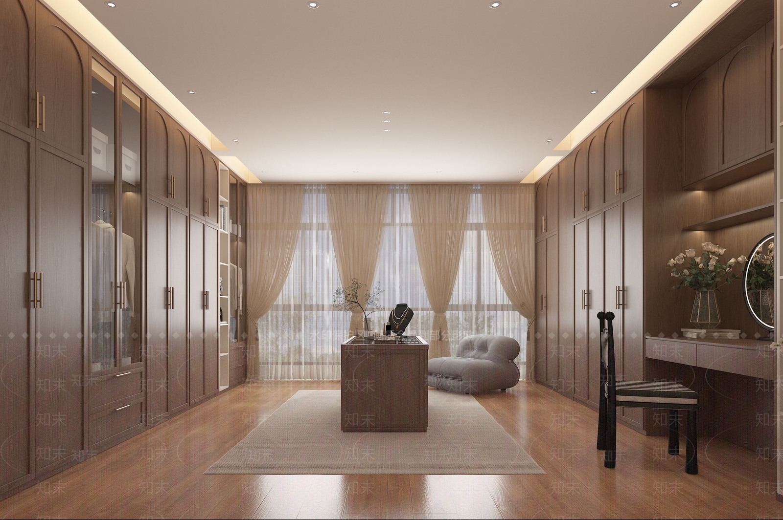 法式中古衣帽间3D模型下载【ID:1202667262】
