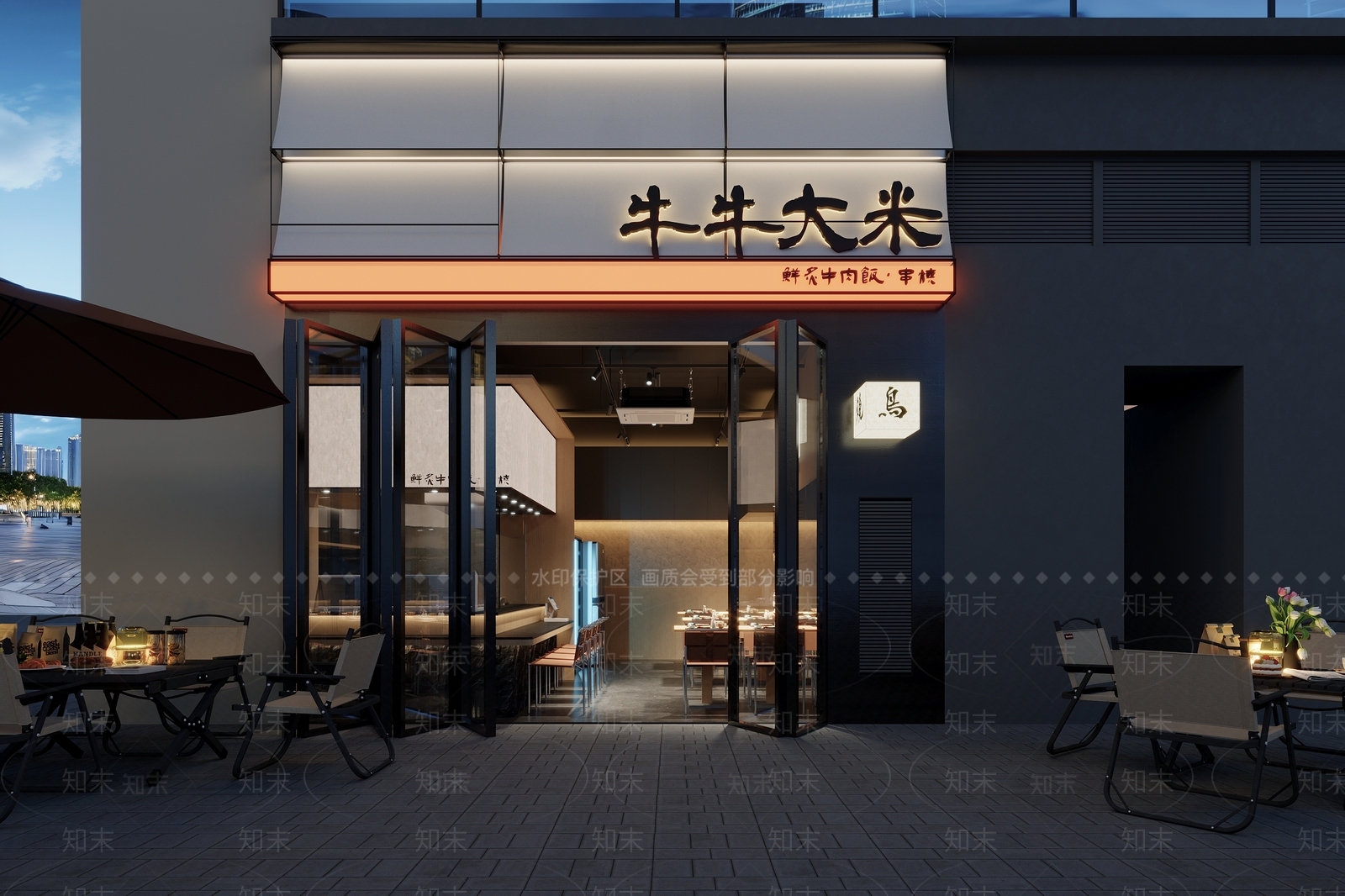 日式现代门头3D模型下载【ID:1202671454】