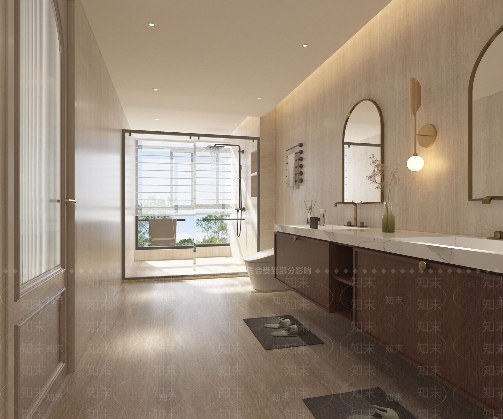 法式现代卫生间3D模型下载【ID:1202673082】