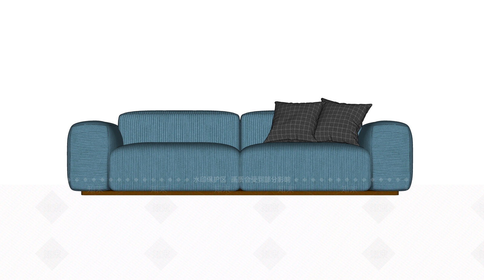 复古法式双人沙发SU模型下载【ID:1202677813】