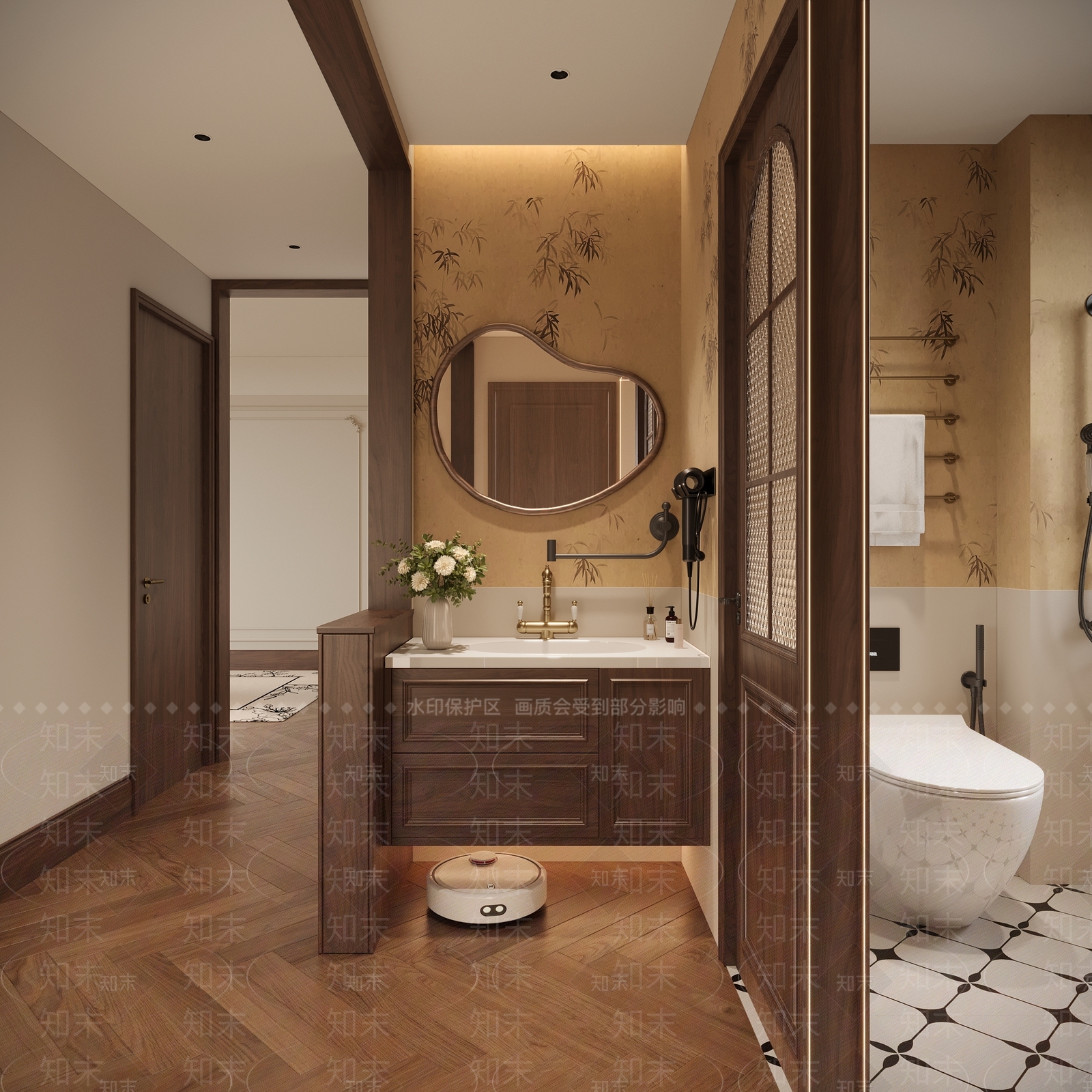 新中式中式卫生间3D模型下载【ID:1202692306】