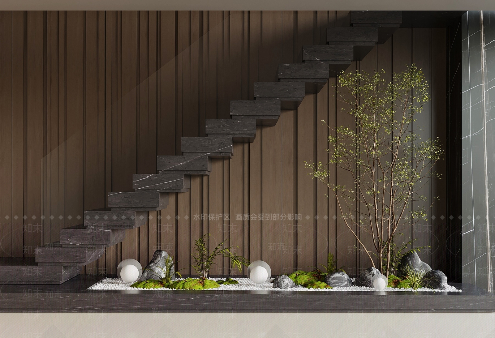 现代楼梯3D模型下载【ID:1202696821】