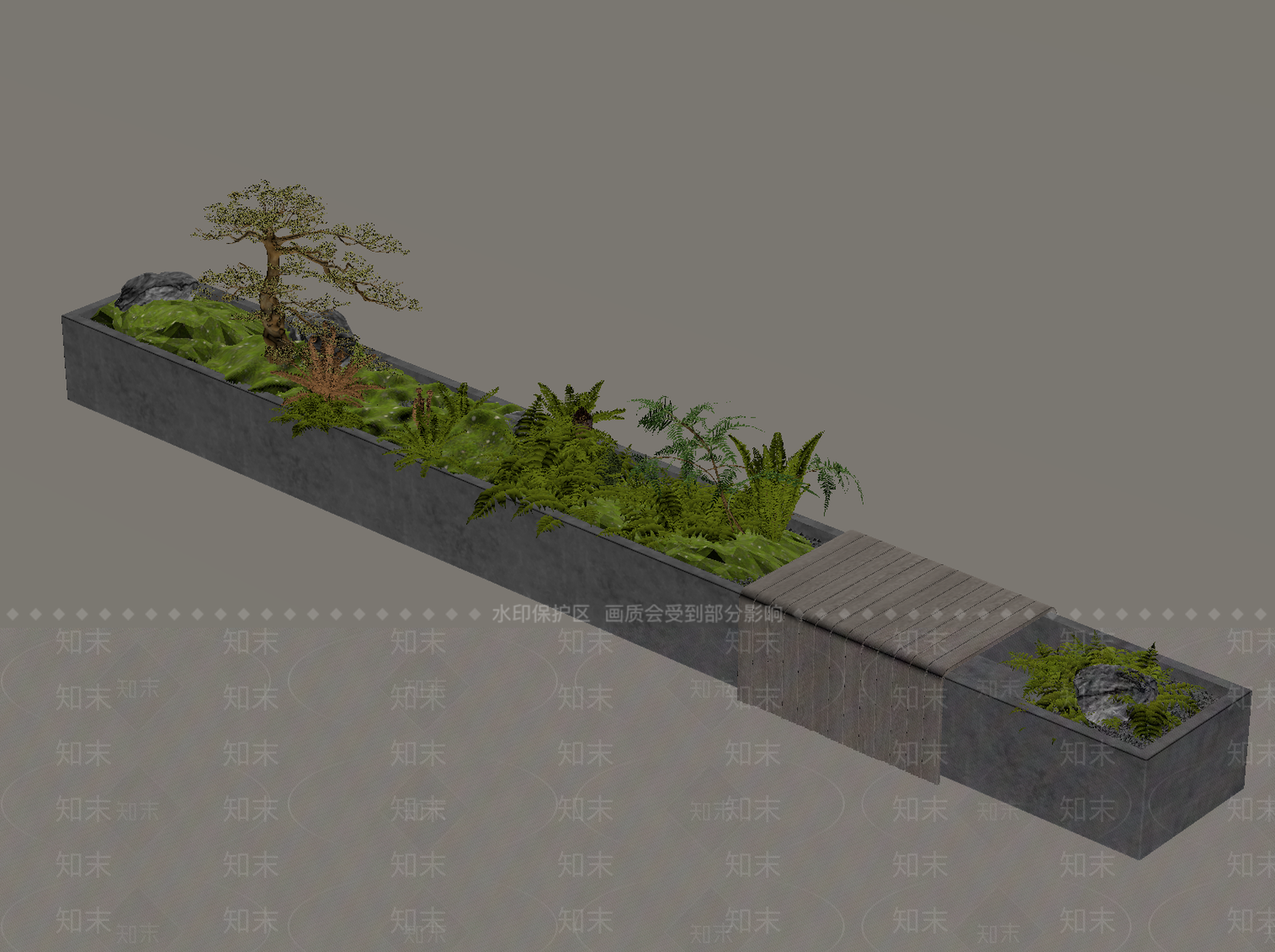 现代小区景观SU模型下载【ID:1202697058】