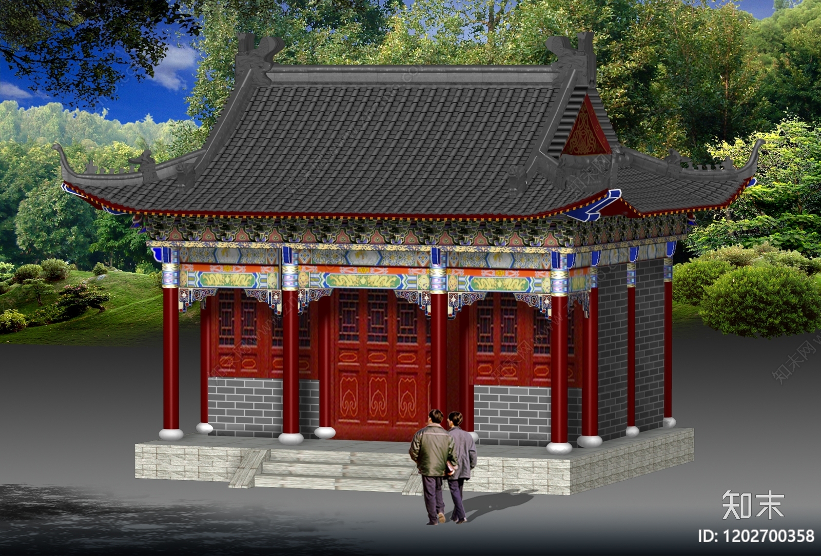仿古建筑施工图下载【ID:1202700358】