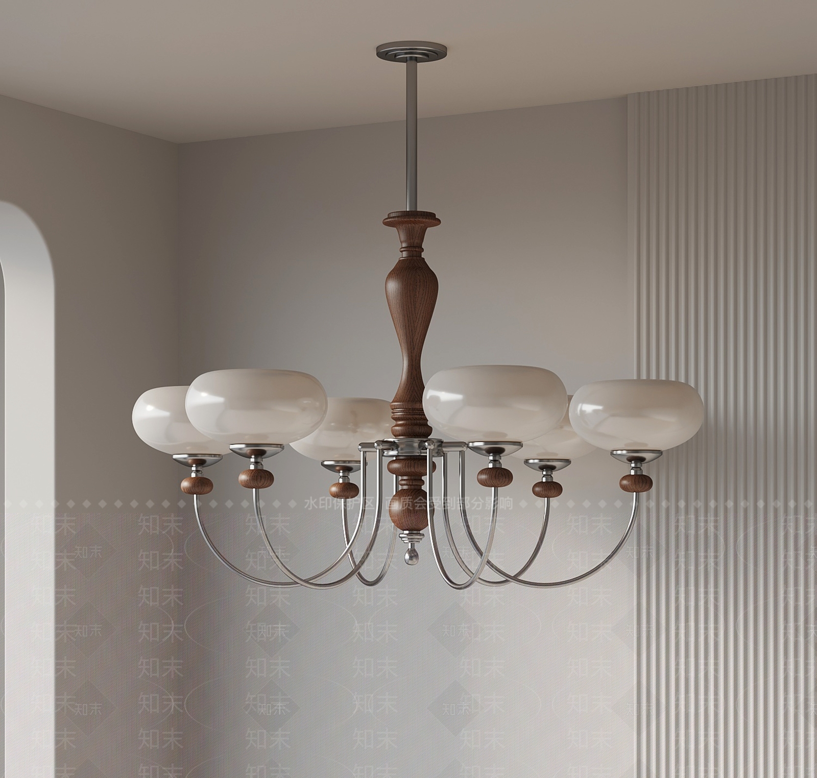 法式中古吊灯3D模型下载【ID:1202703683】