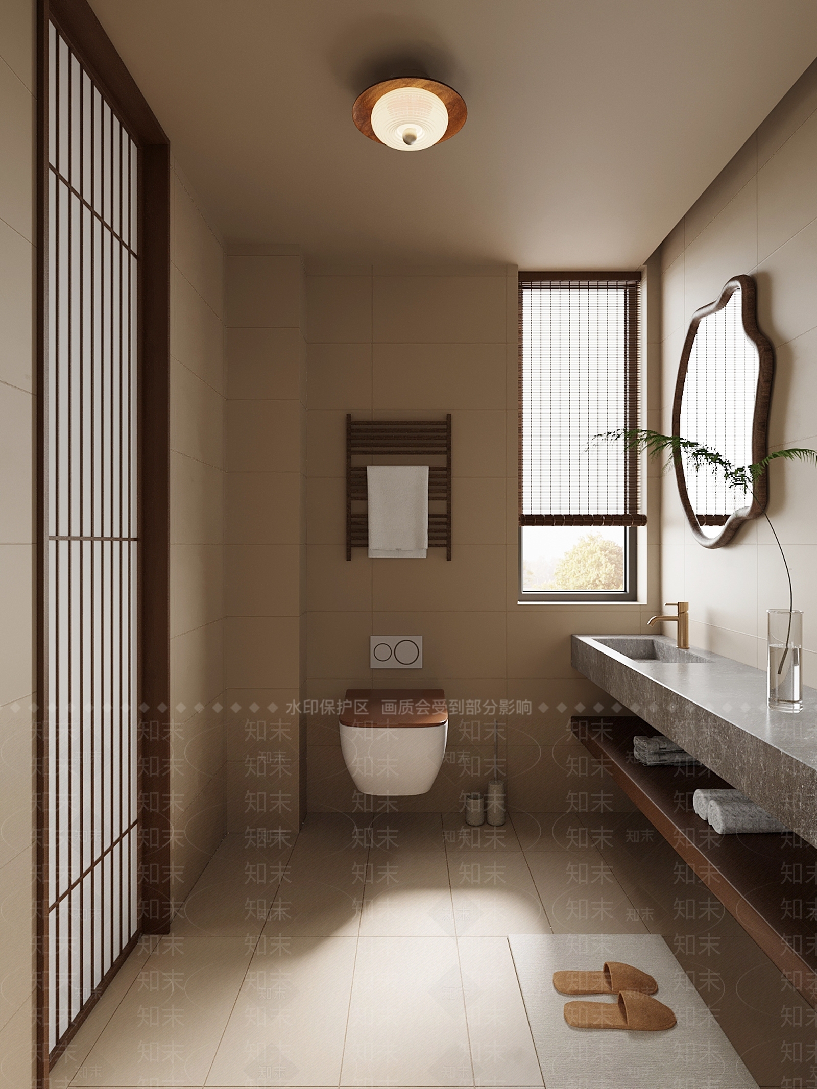 新中式卫生间3D模型下载【ID:1202797453】