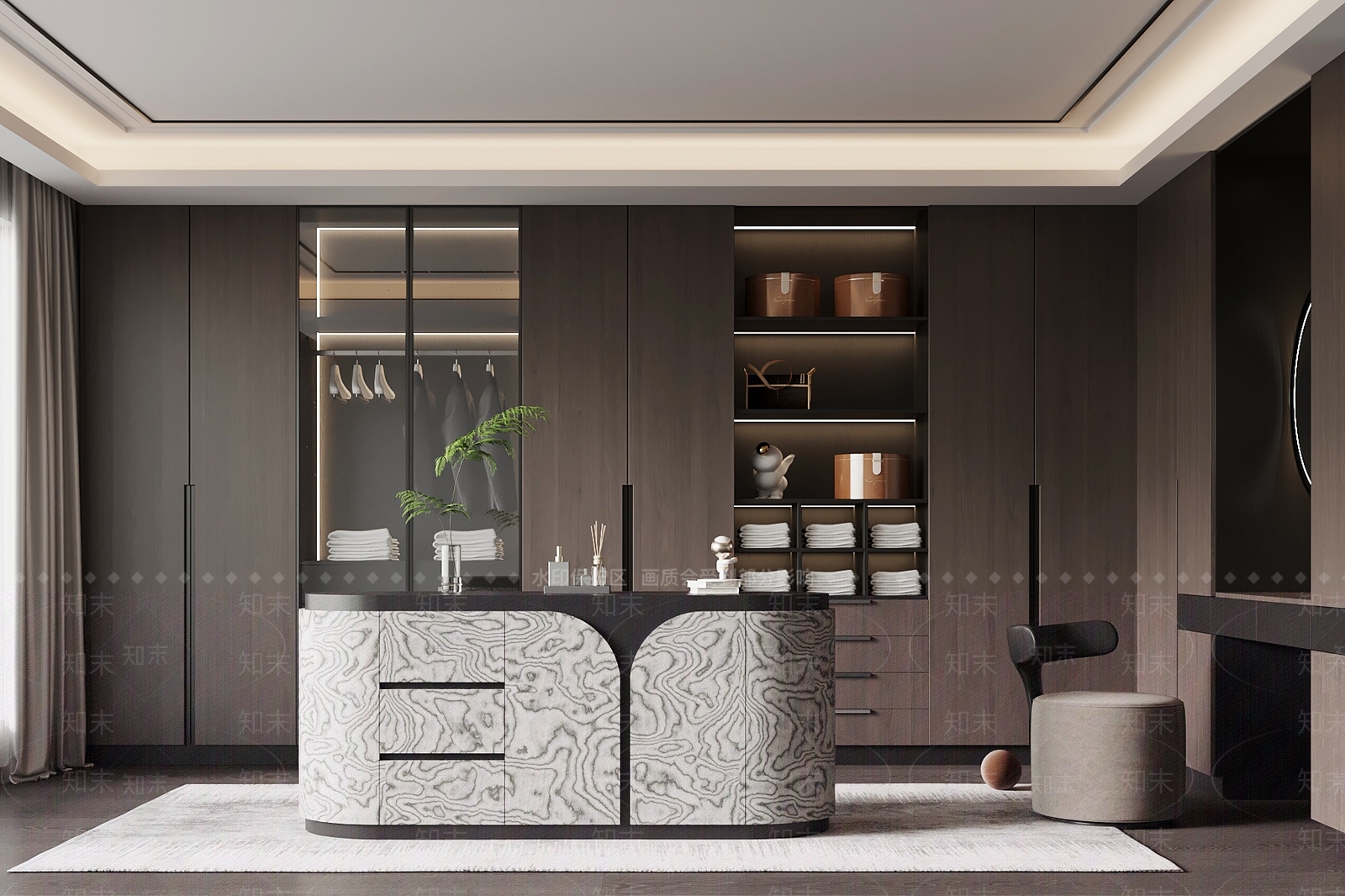 现代意式衣帽间3D模型下载【ID:1202705819】