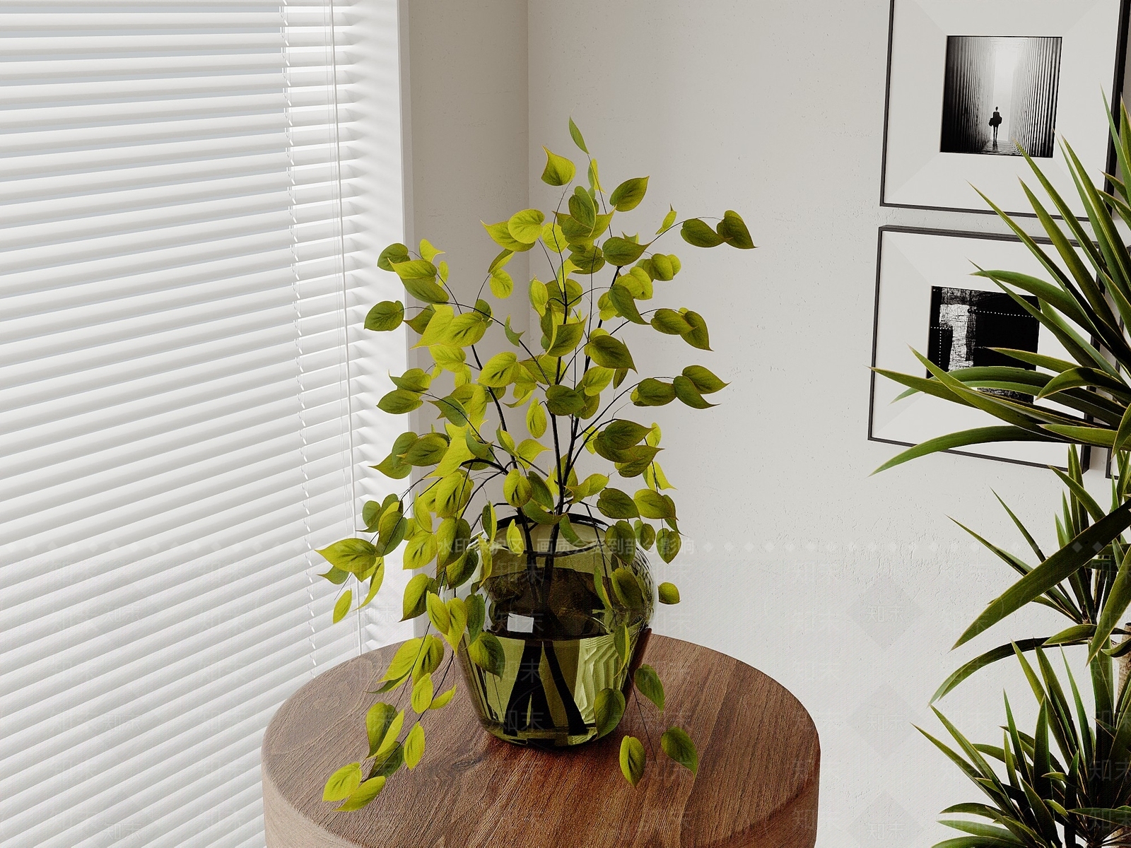 新中式花艺3D模型下载【ID:1202708802】