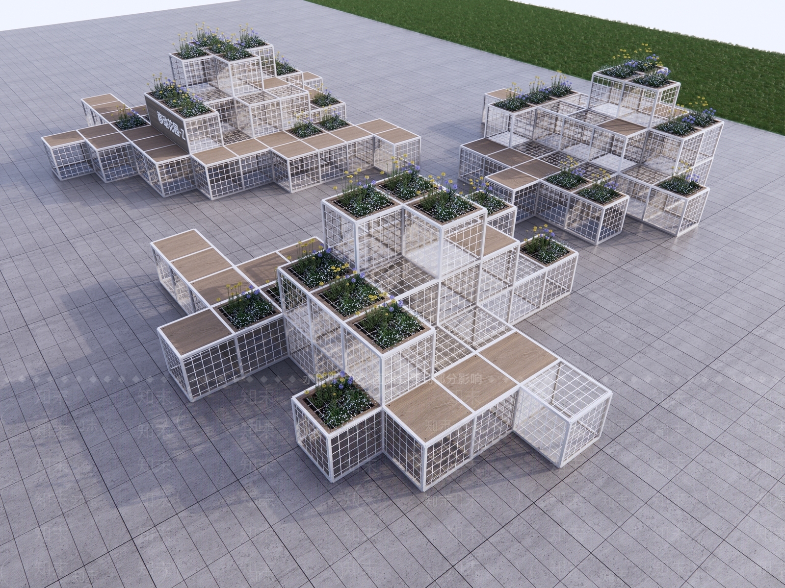 现代其他景观小品SU模型下载【ID:1202715387】