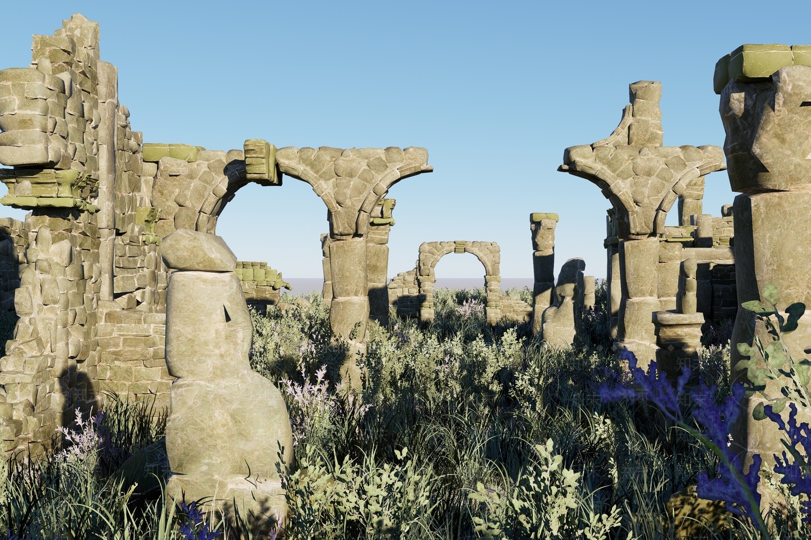 欧式其他建筑外观3D模型下载【ID:1202717593】