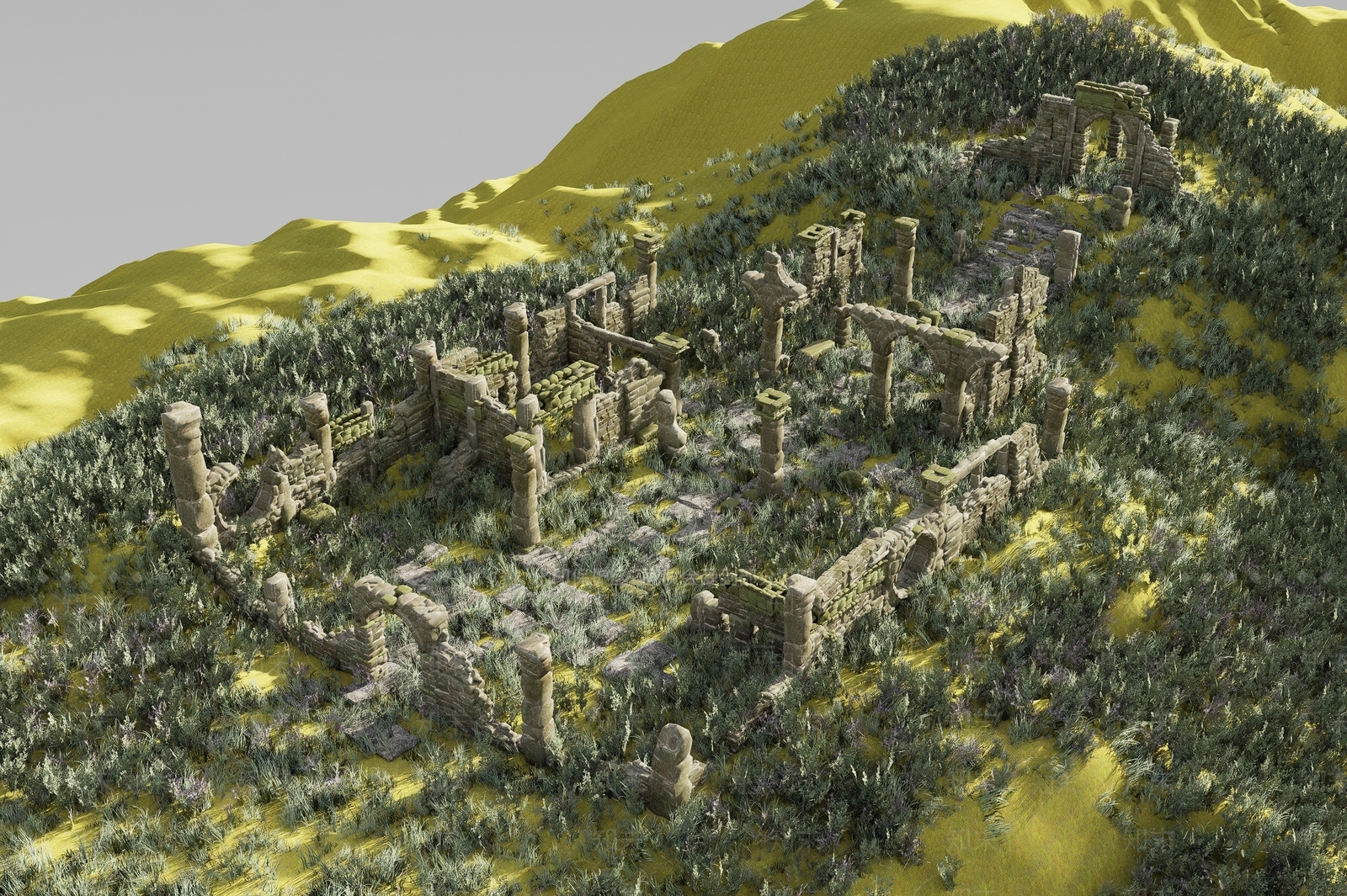 欧式其他建筑外观3D模型下载【ID:1202717593】