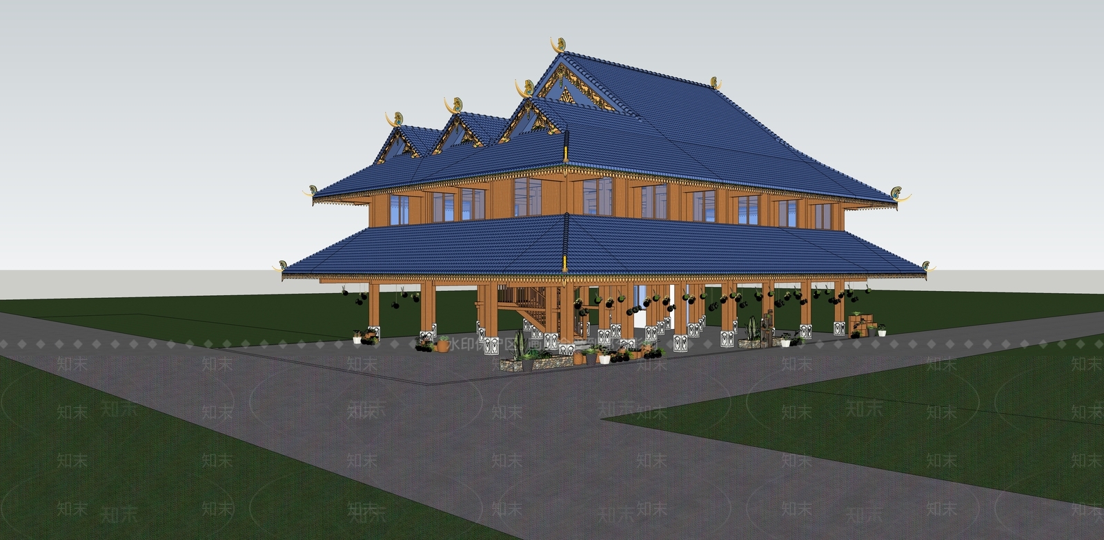 现代其他公共建筑SU模型下载【ID:1202720239】