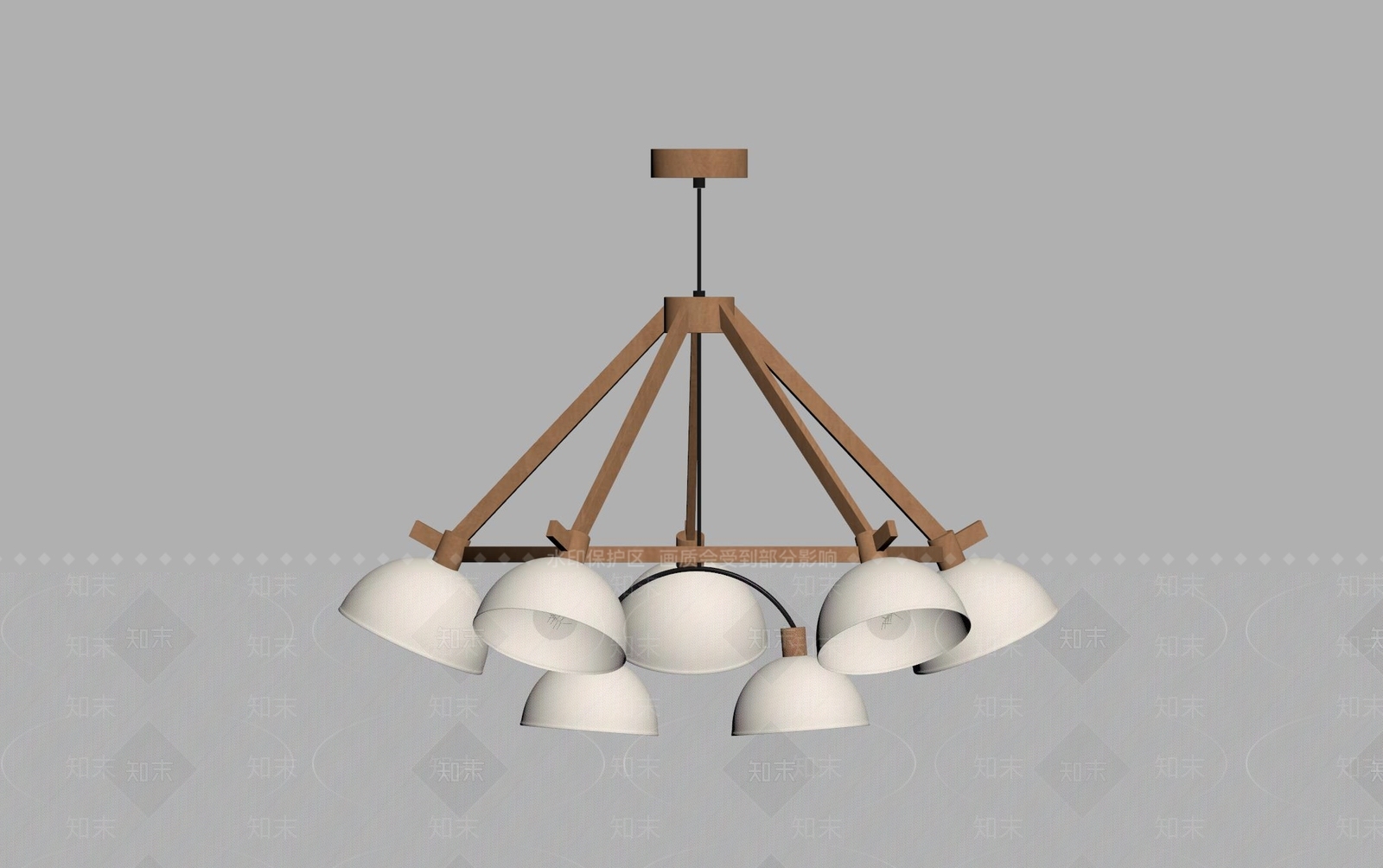 现代简约吊灯SU模型下载【ID:1202720533】