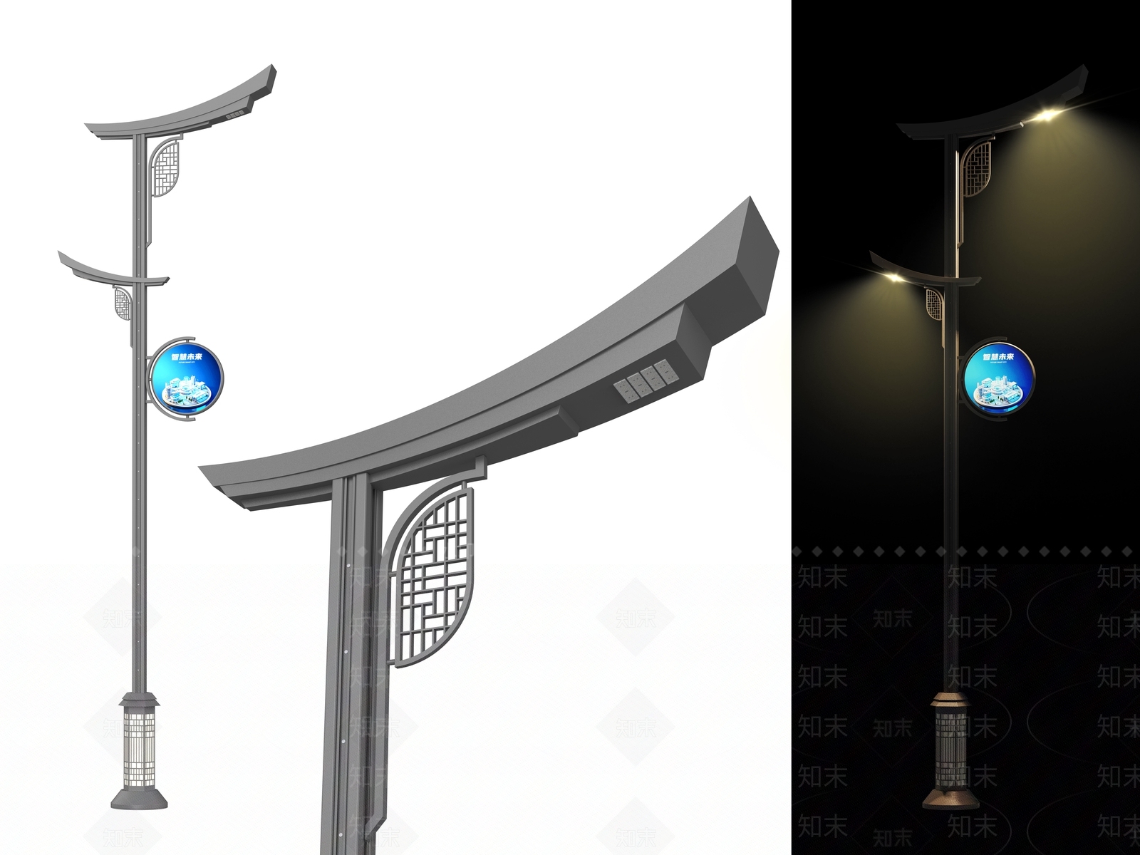 新中式中式景观灯SU模型下载【ID:1202721106】