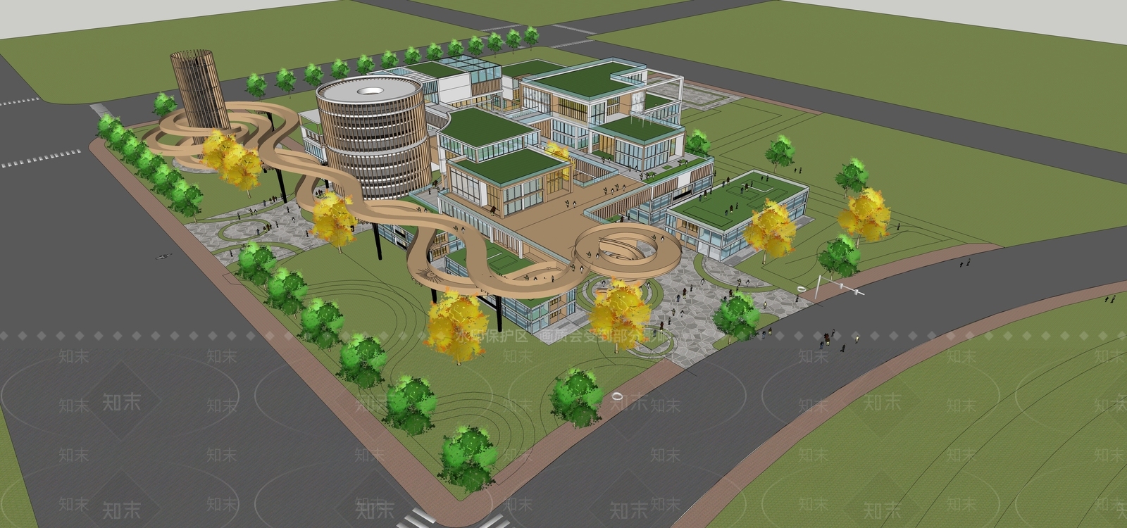 现代其他商业建筑SU模型下载【ID:1202726736】