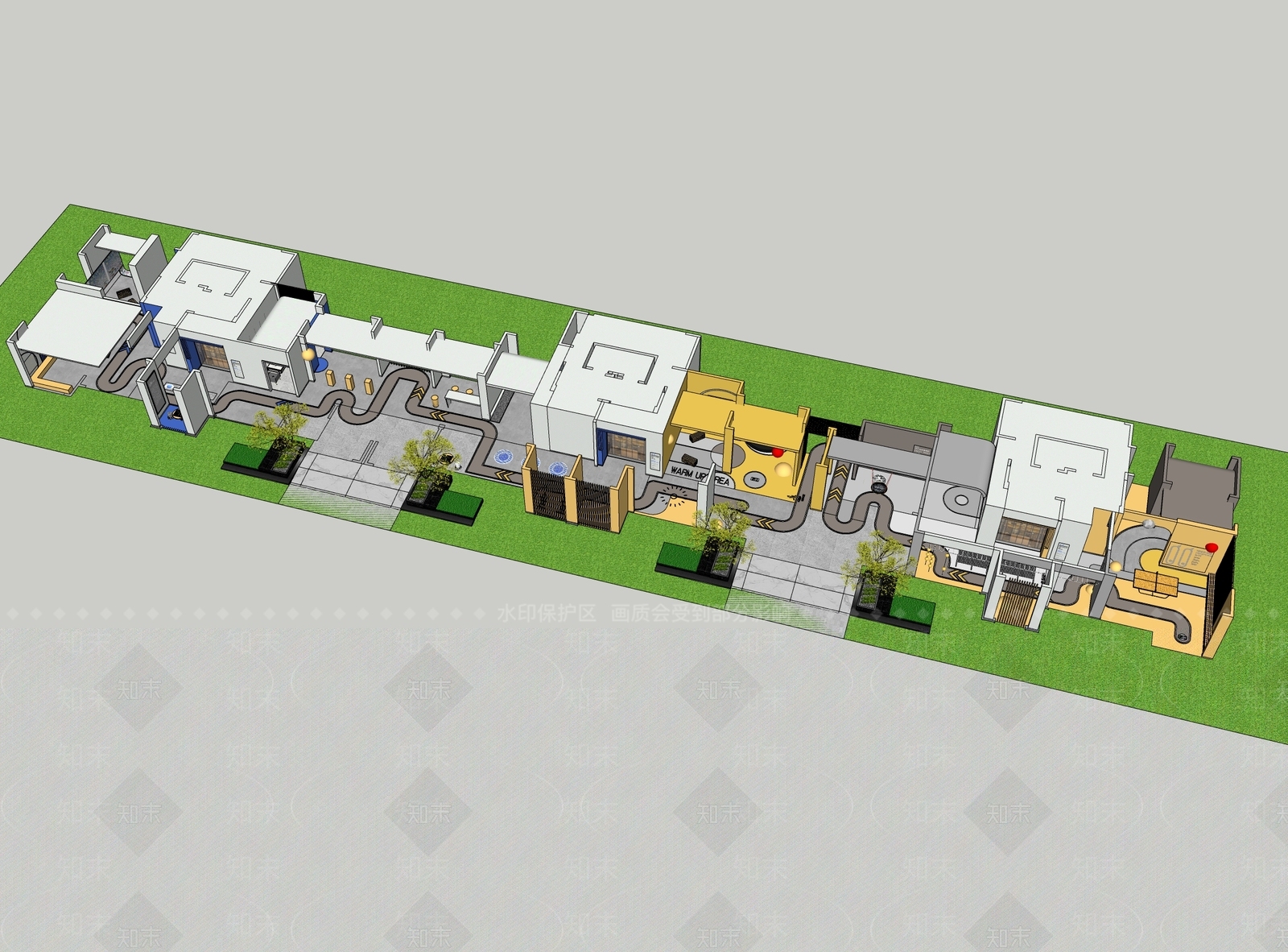 现代简约其他公共空间SU模型下载【ID:1202727955】