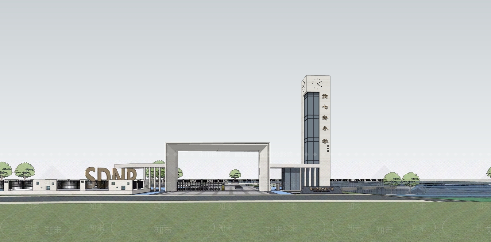 现代门卫室SU模型下载【ID:1202729146】