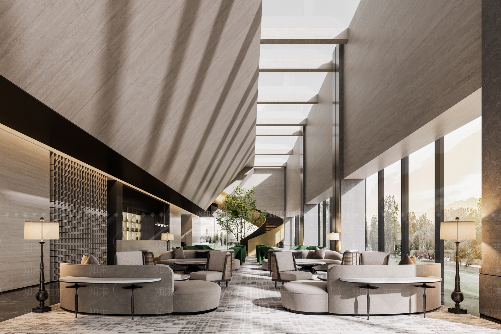 现代售楼处3D模型下载【ID:1202729919】