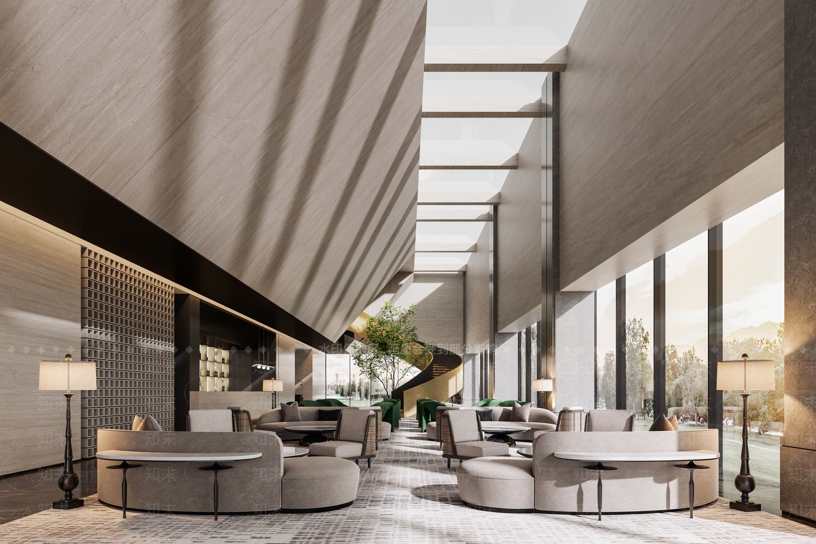 现代售楼处SU模型下载【ID:1202730570】