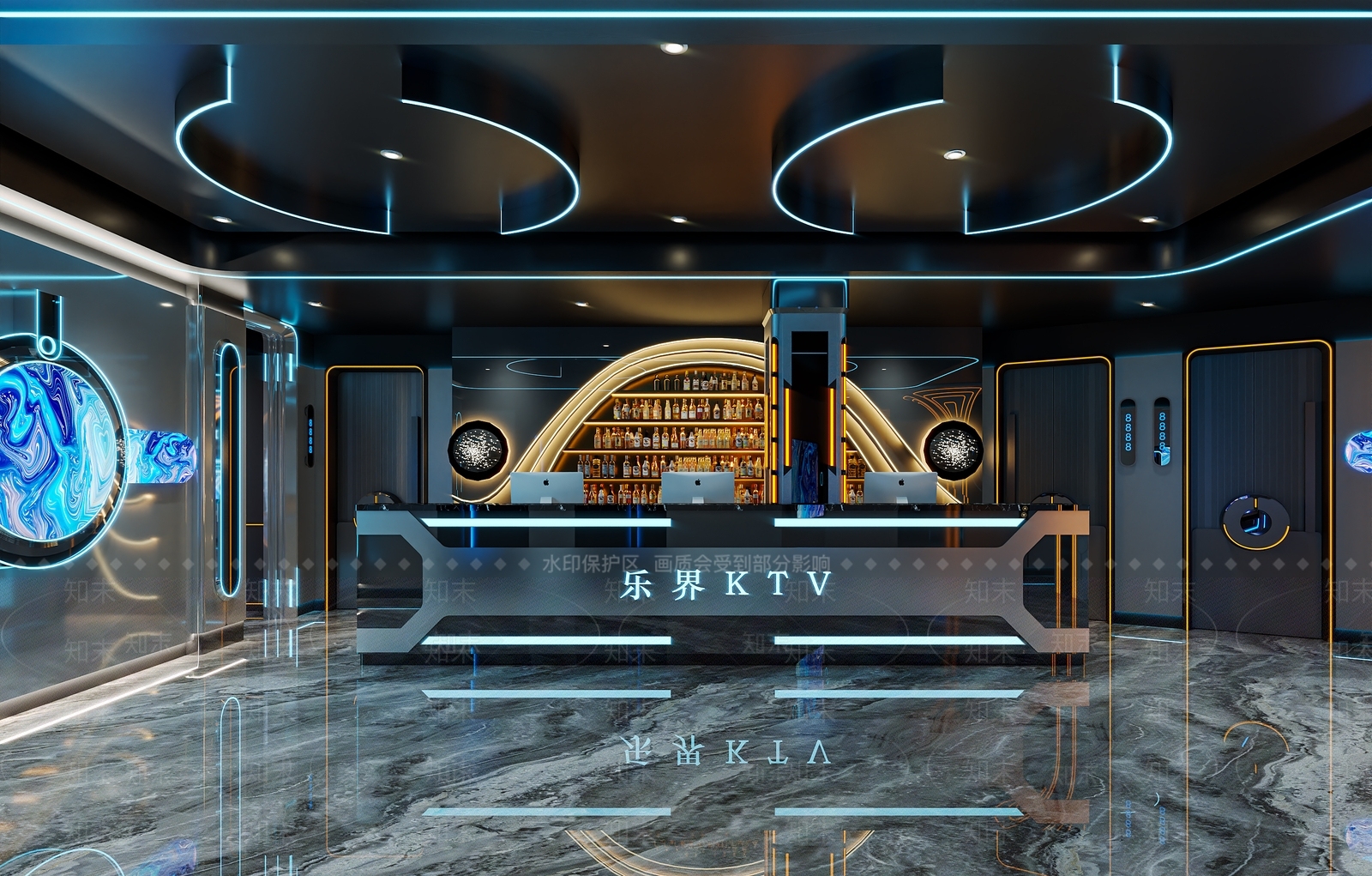 现代意式KTV3D模型下载【ID:1202731946】