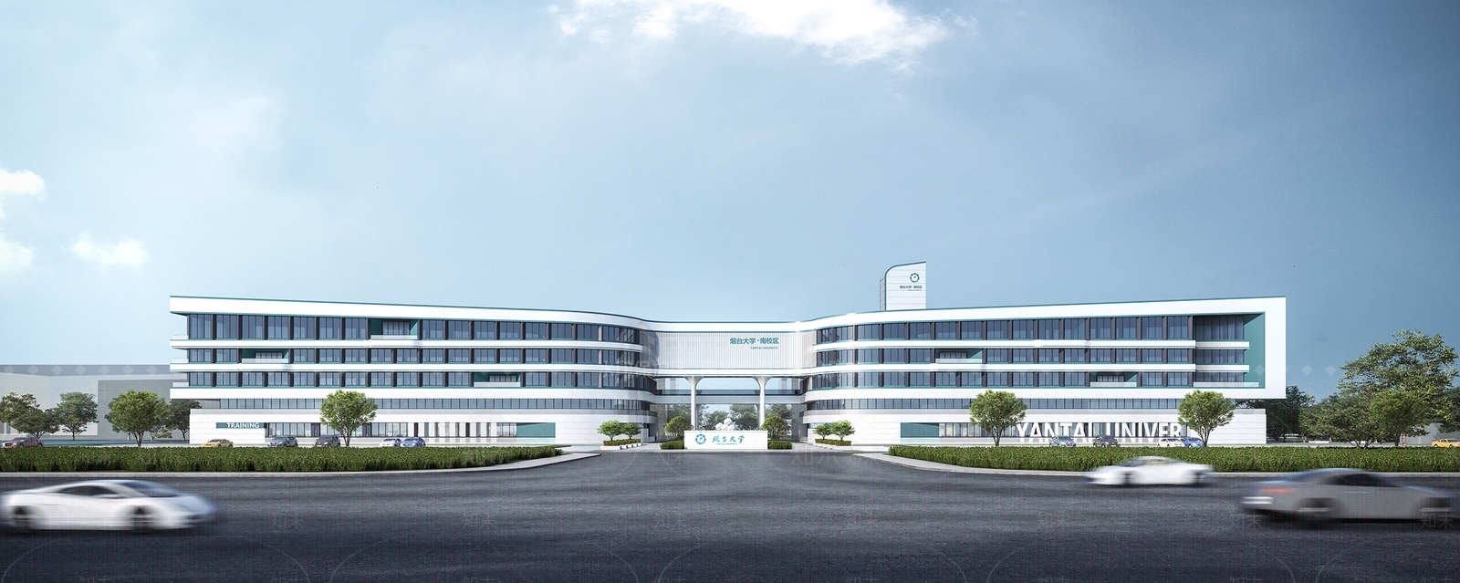 现代学校建筑SU模型下载【ID:1202732770】