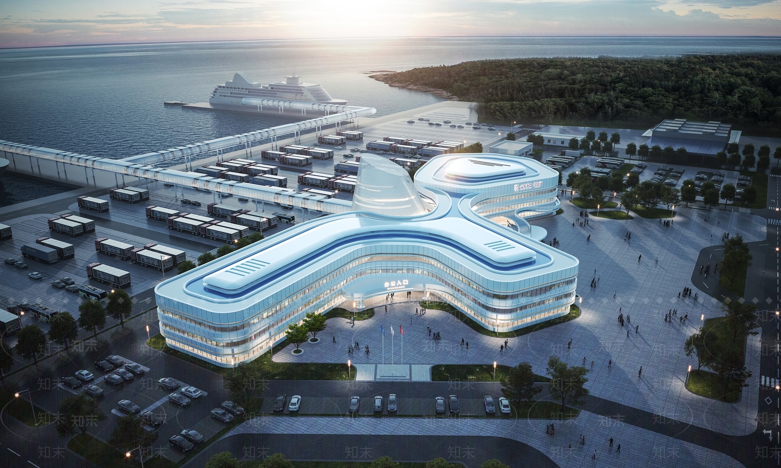 现代机场SU模型下载【ID:1202736622】