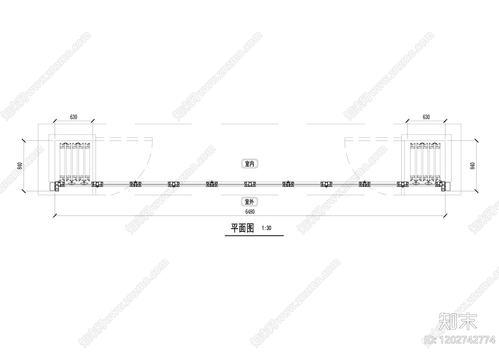现代窗节点cad施工图下载【ID:1202742774】