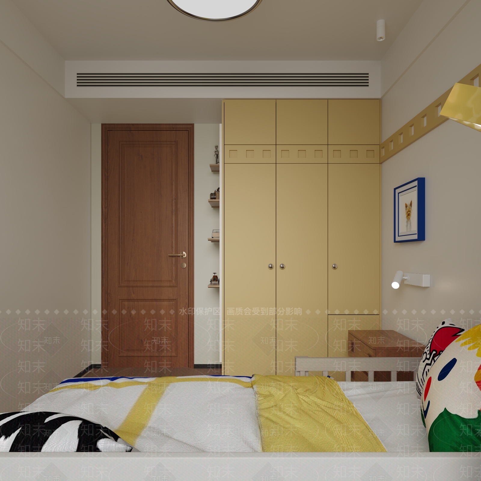 中古复古通用儿童房3D模型下载【ID:1202744035】