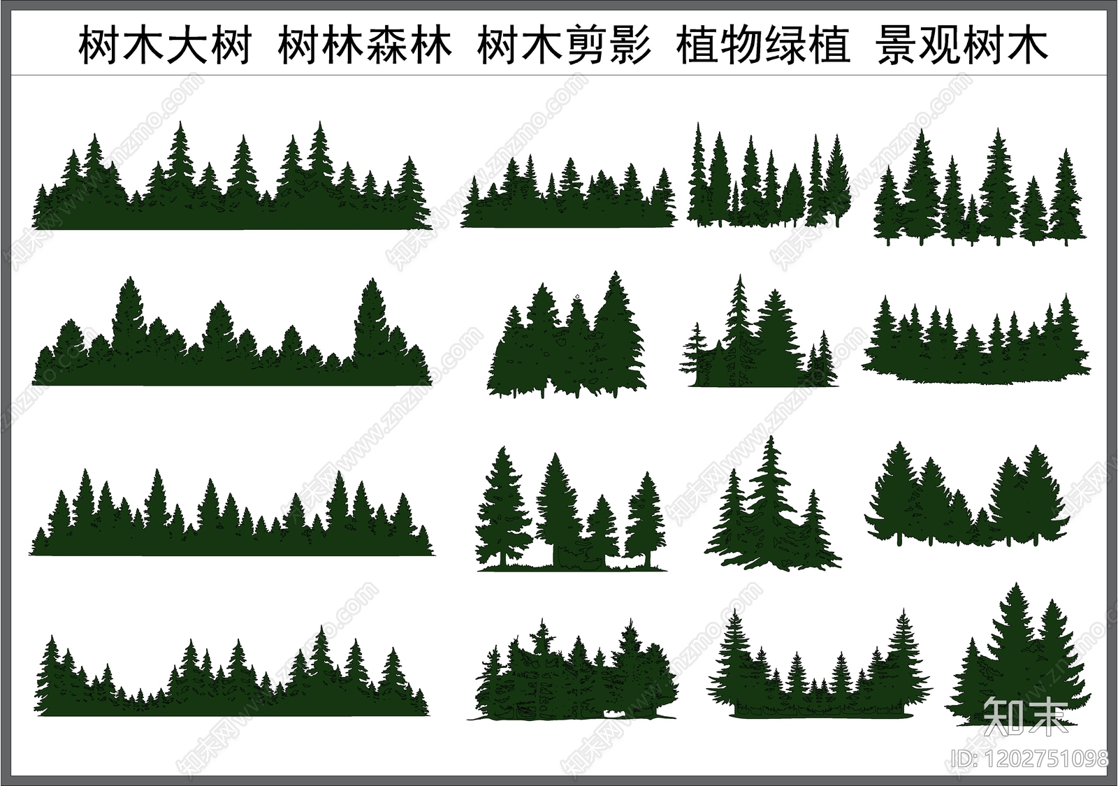 乔木种植施工图下载【ID:1202751098】