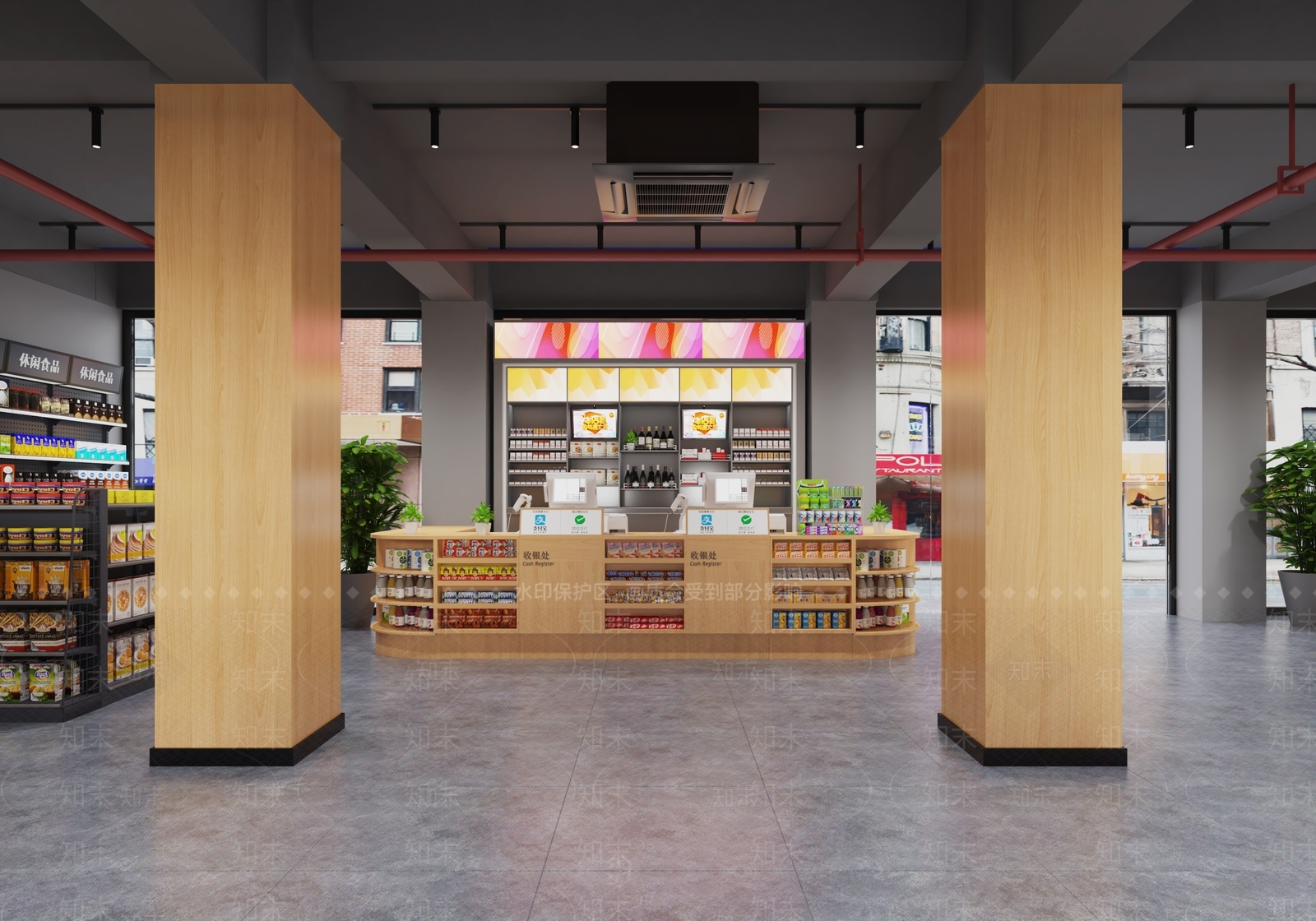 工业简约超市3D模型下载【ID:1202753337】