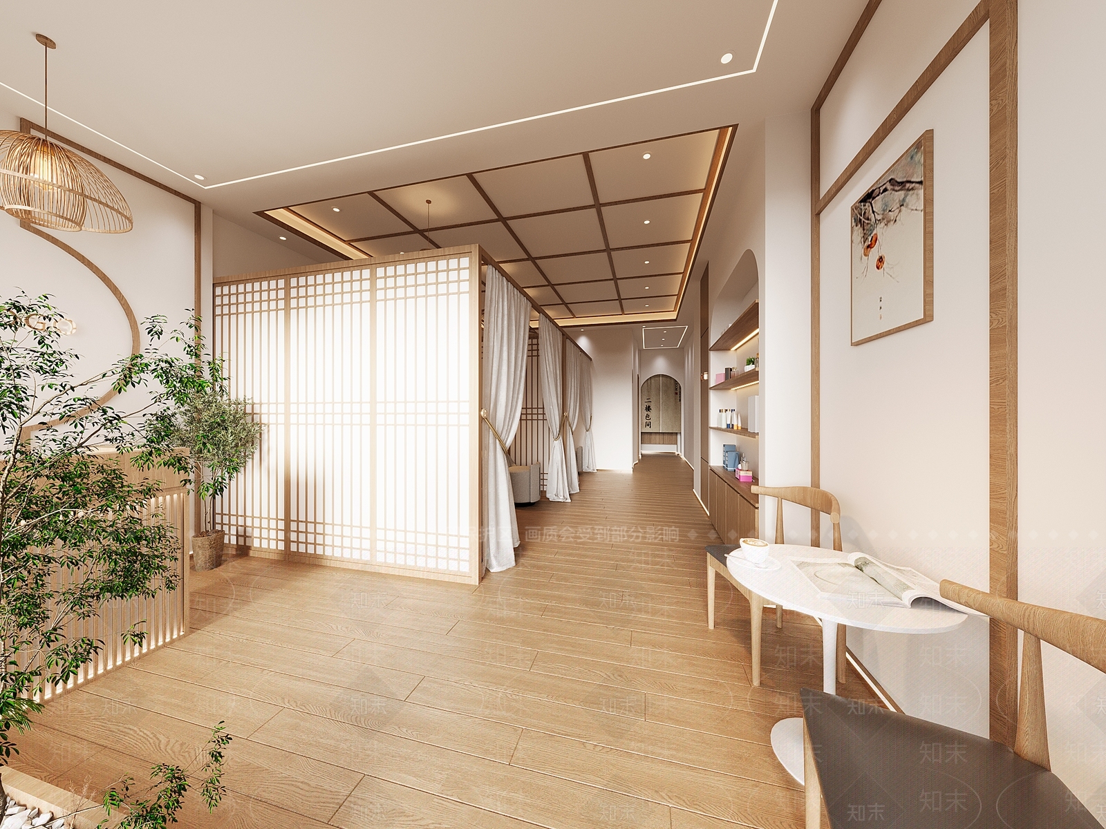 日式美容院3D模型下载【ID:1202757693】