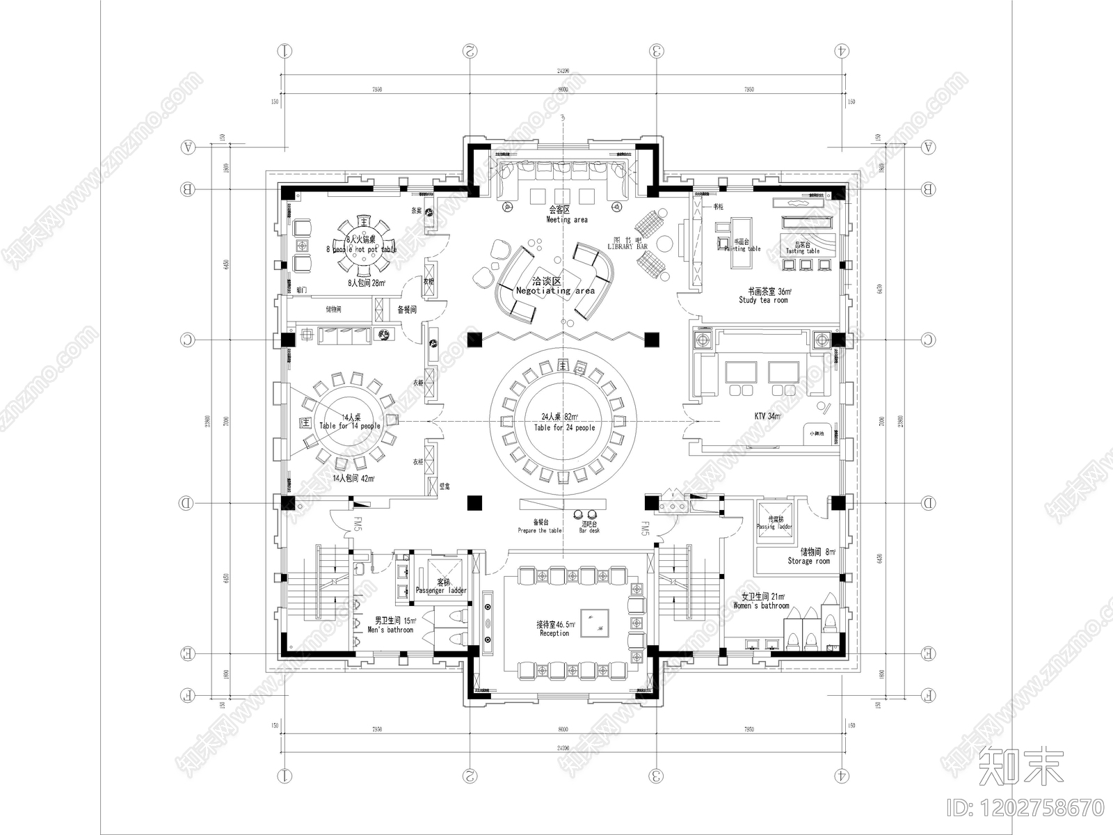 现代会所cad施工图下载【ID:1202758670】