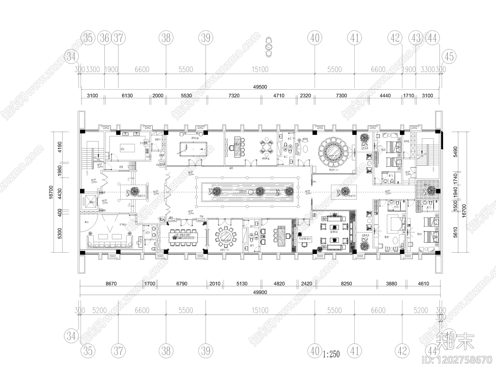 现代会所cad施工图下载【ID:1202758670】