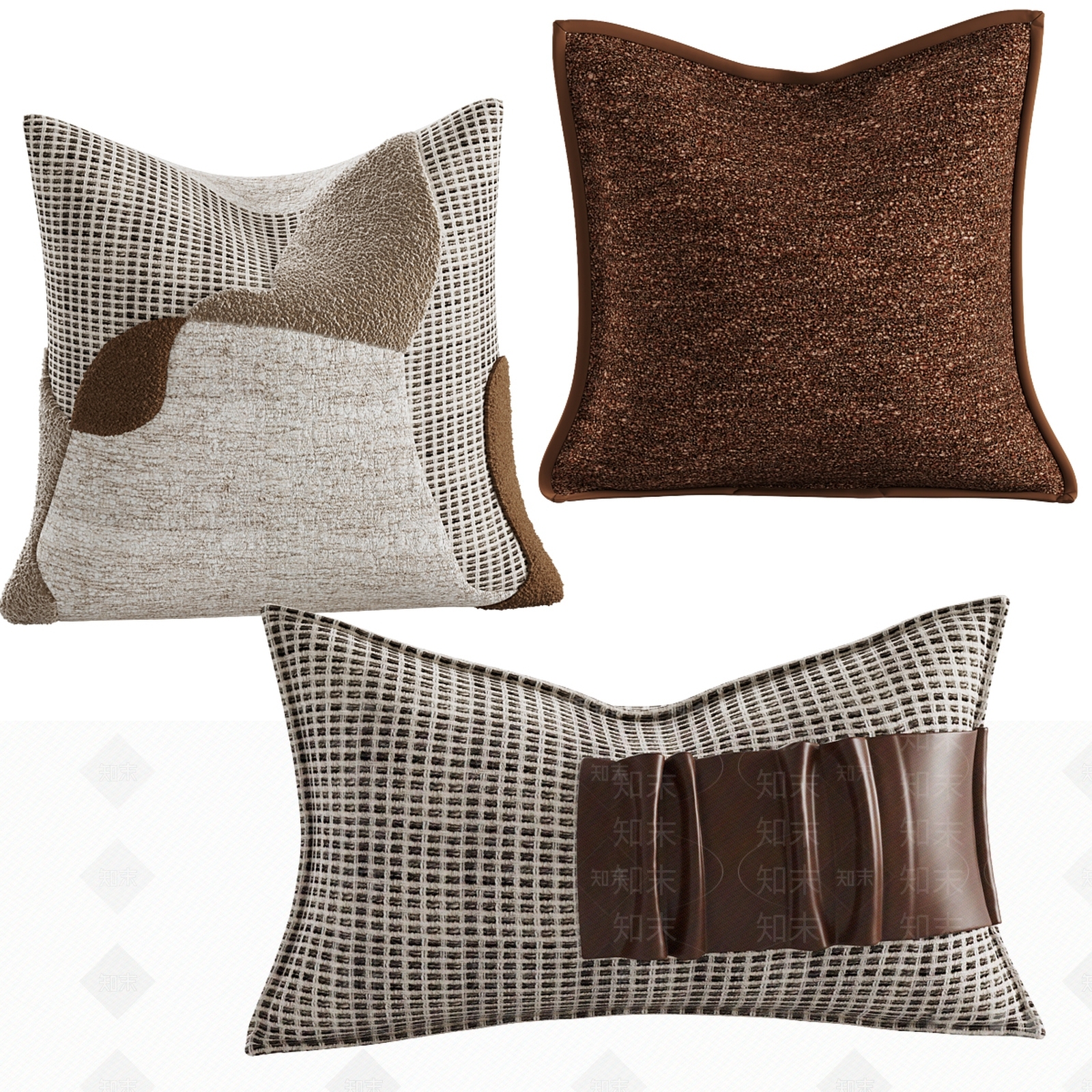 现代意式抱枕3D模型下载【ID:1202761009】