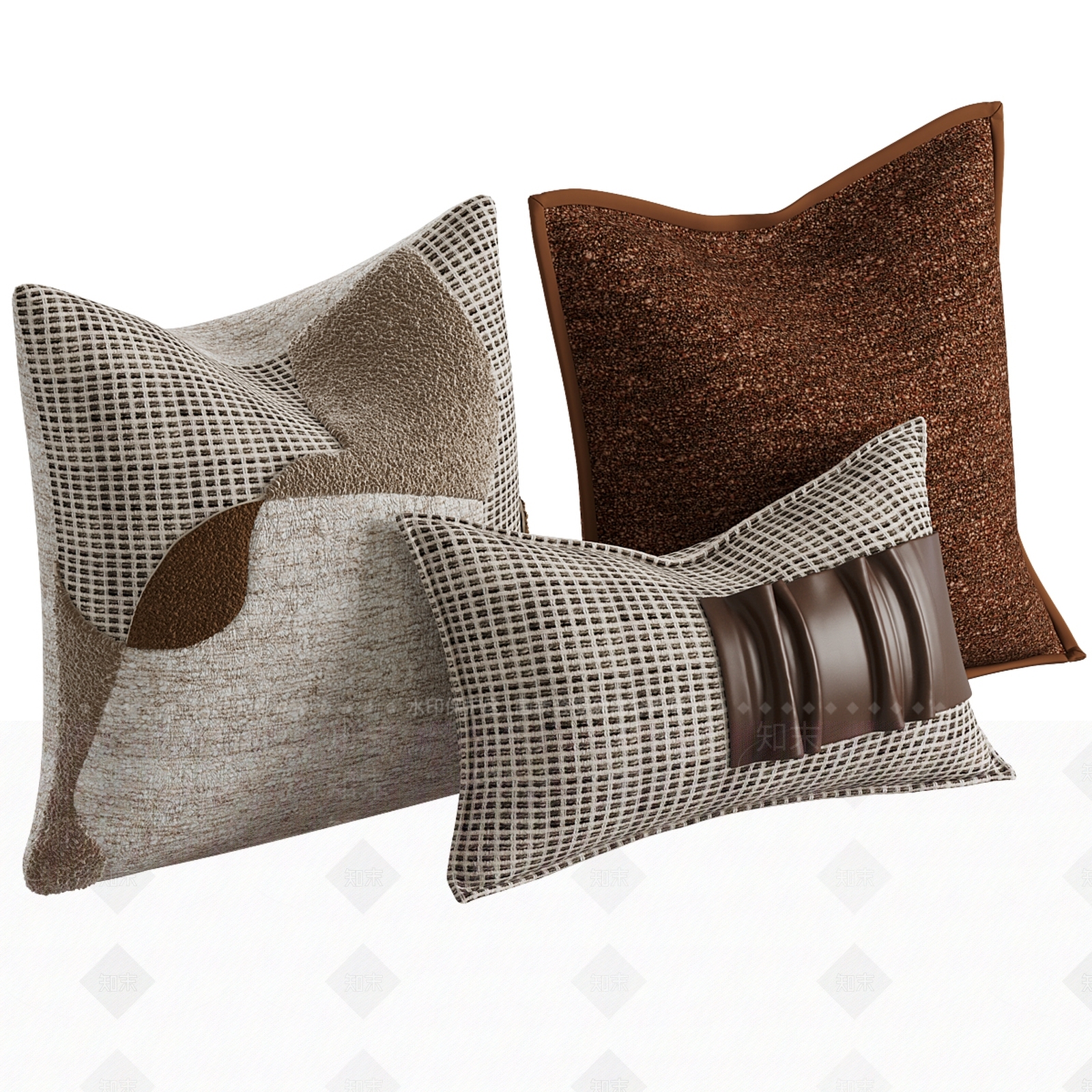 现代意式抱枕3D模型下载【ID:1202761009】